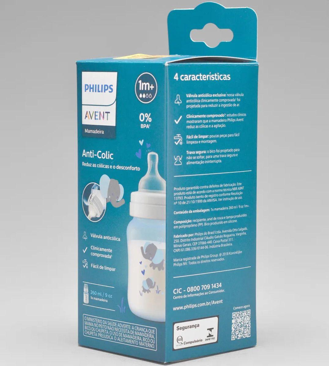 Biberón anticólicos Avent 260ml - SCY121/06-1