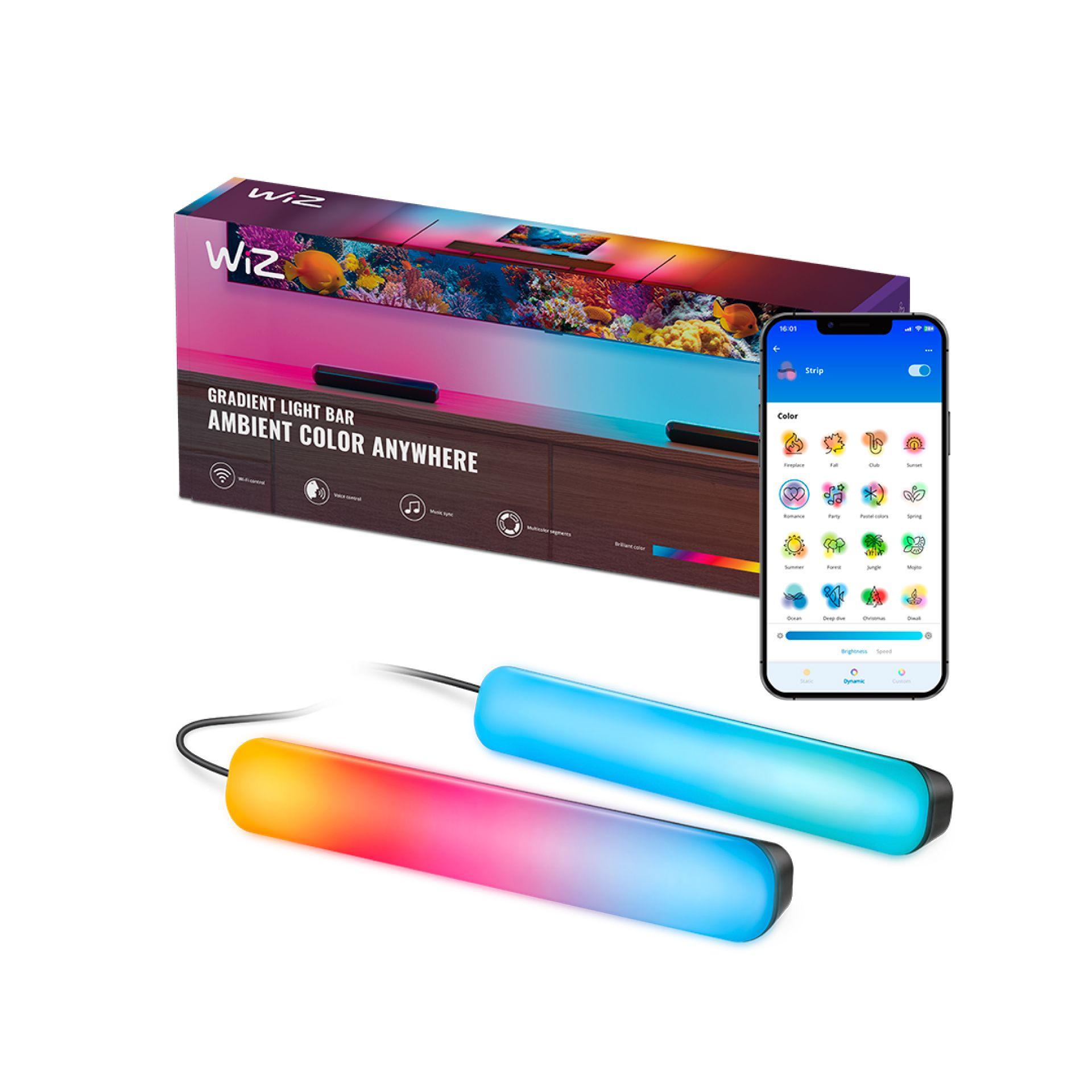 Barras De Luz Wiz Gradient RGBIC Wi-Fi App/Voz-1
