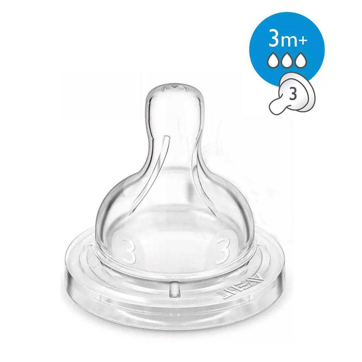 Tetina anti-colic, flujo medio, 3m+ 1 un Avent SCF633/17-1