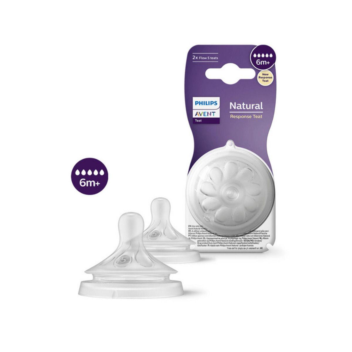 Tetinas Natural Response Philips Avent SCY964/02 3m+ Flujo 4-6
