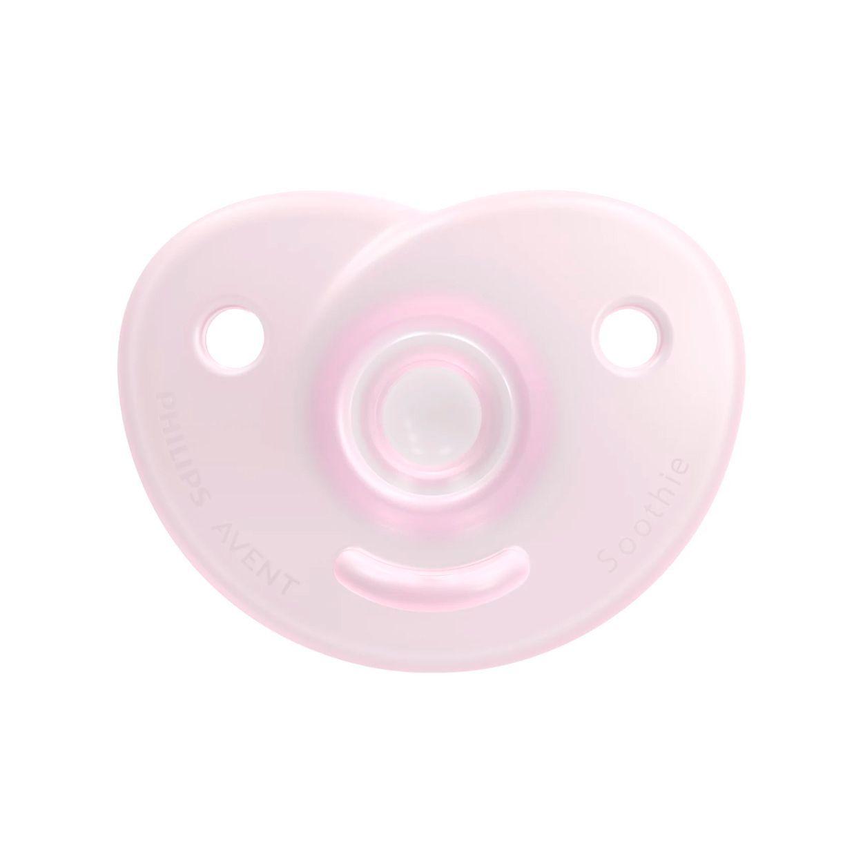 Chupete Soothie 0-6M x2 Frambuesa y Rosa Avent SCF099/22-3
