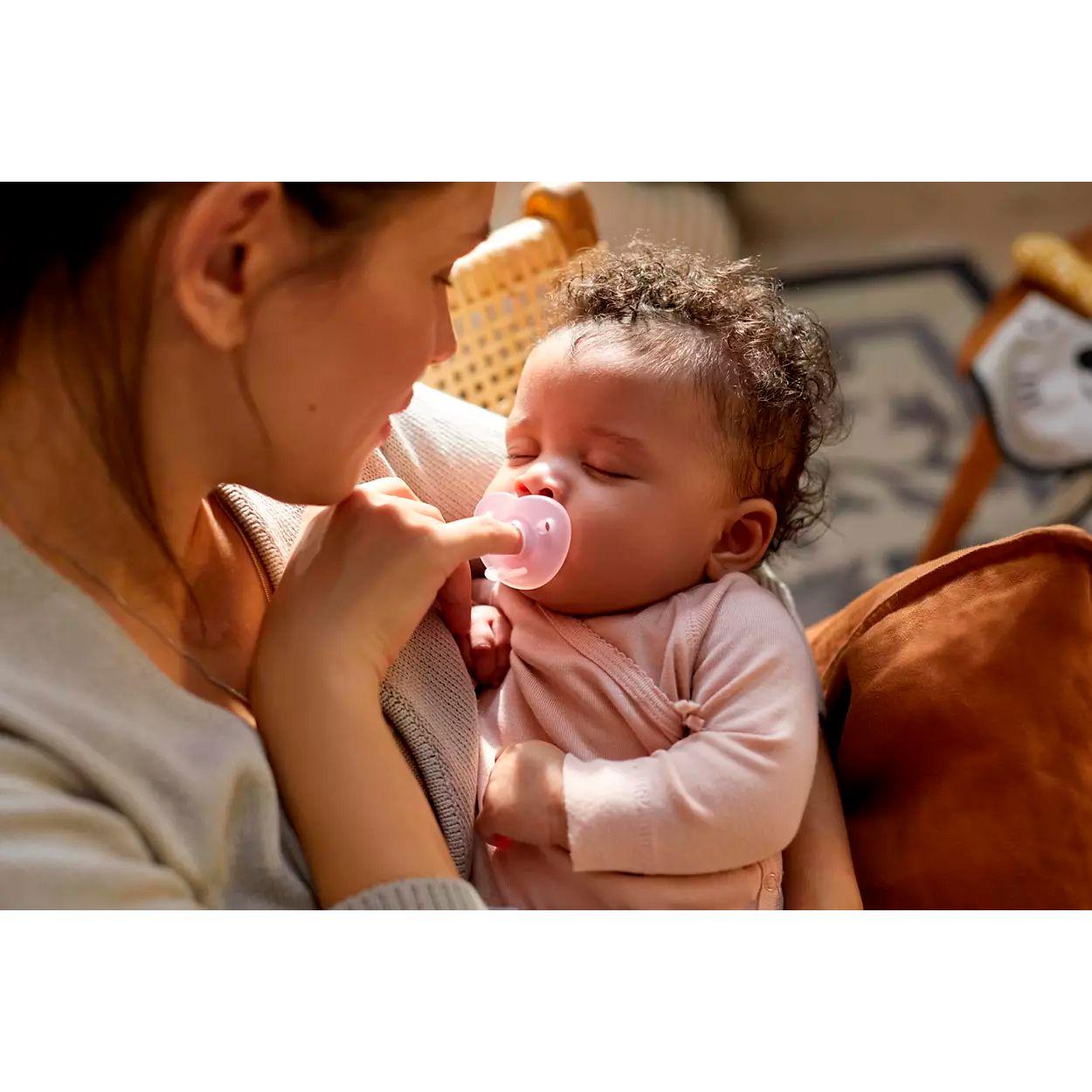 Chupete Soothie 0-6M x2 Frambuesa y Rosa Avent SCF099/22-7