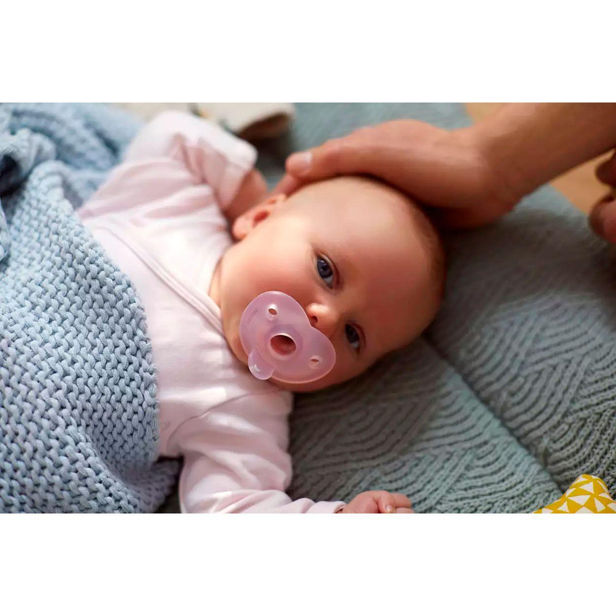 Chupete Soothie 0-6M x2 Frambuesa y Rosa Avent SCF099/22-8