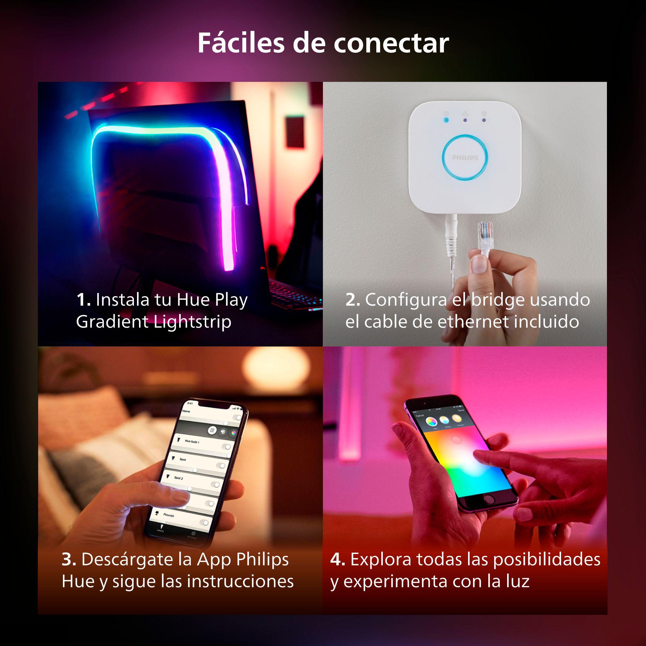 Tira Led Philips Hue Color Gradient Para Monitor 34 Pulgadas-8