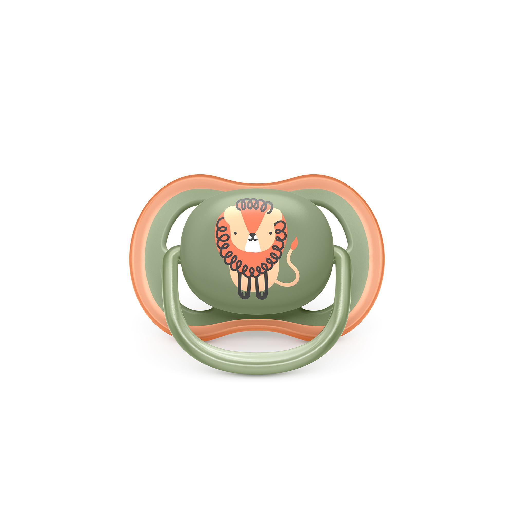 Chupete Avent Ultra Air 6-18 León/Hipo deco x2 SCF085/17-1