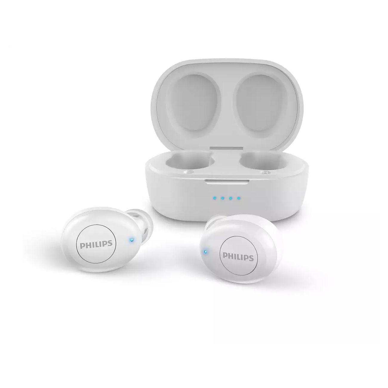 Audifonos Inalambricos Philips Tws Tat2205 Bluetooth Blancos-1