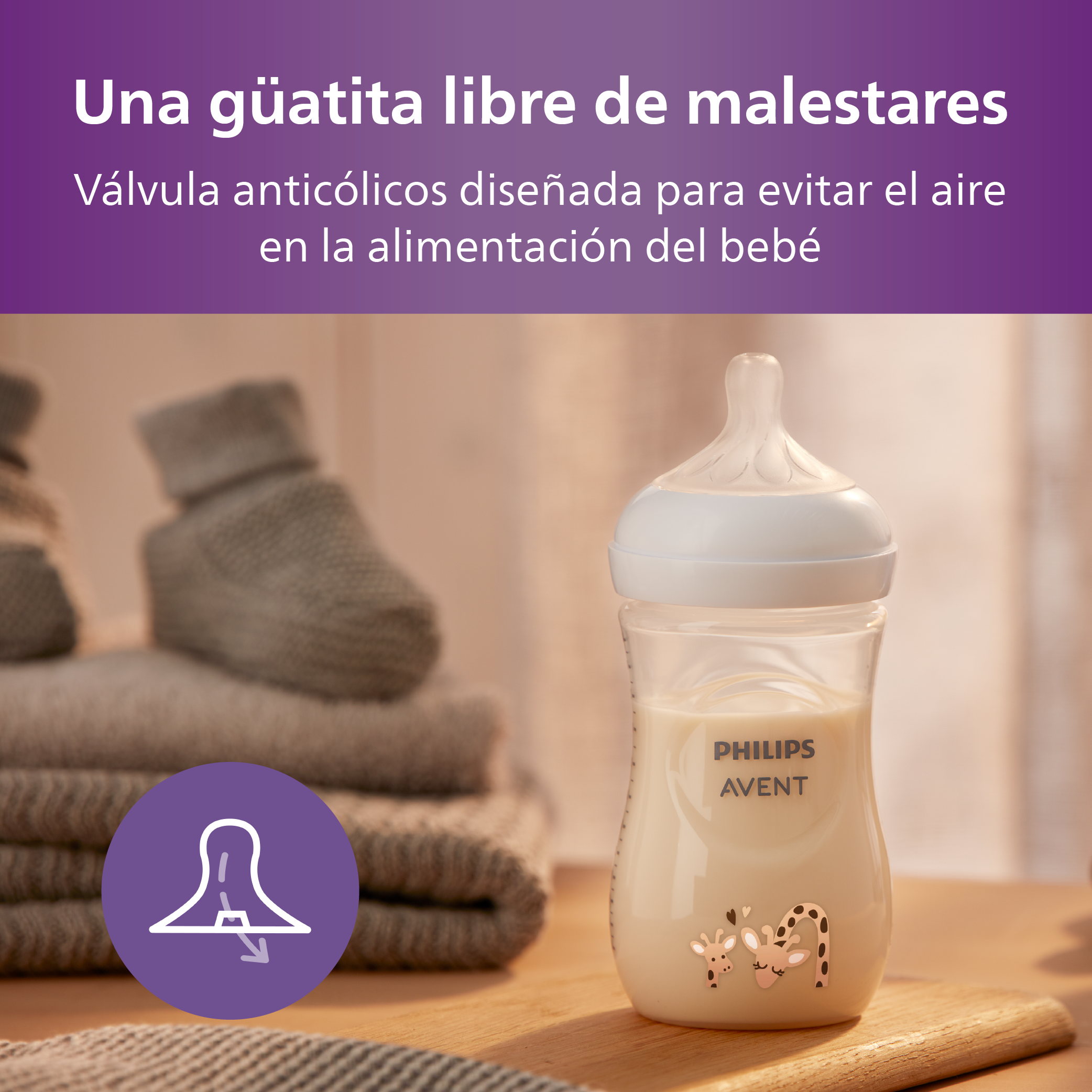 Mamadera Natural Response Philips Avent SCY903/66 1m+ 260 ml-4