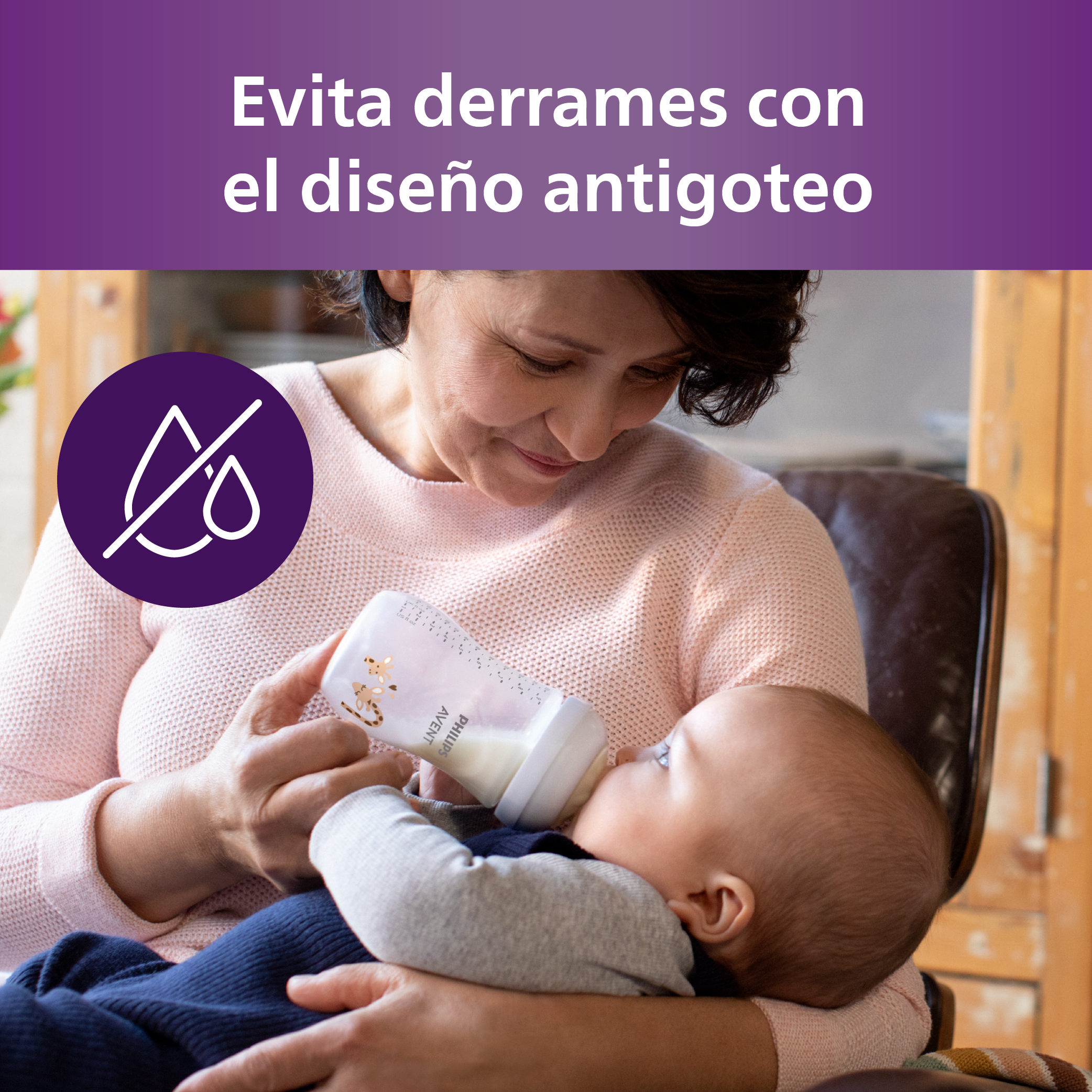 Mamadera Natural Response Philips Avent SCY903/66 1m+ 260 ml-5