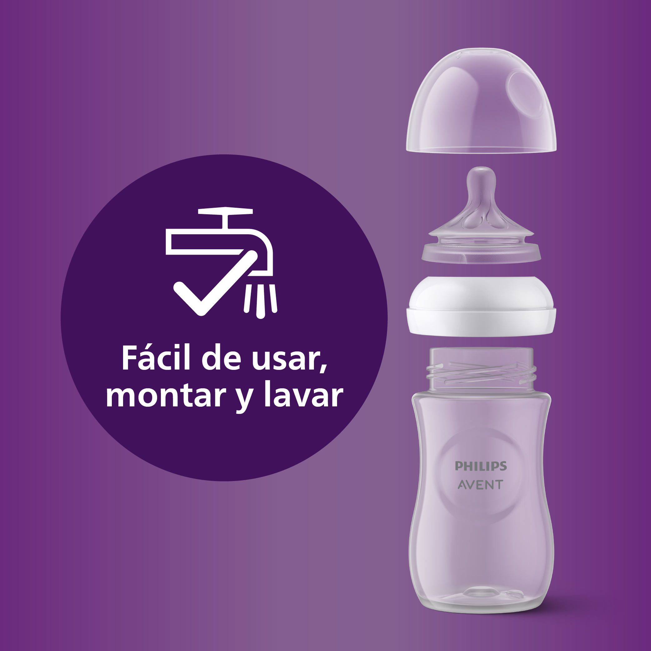 Mamadera Natural Response Philips Avent SCY903/66 1m+ 260 ml-6