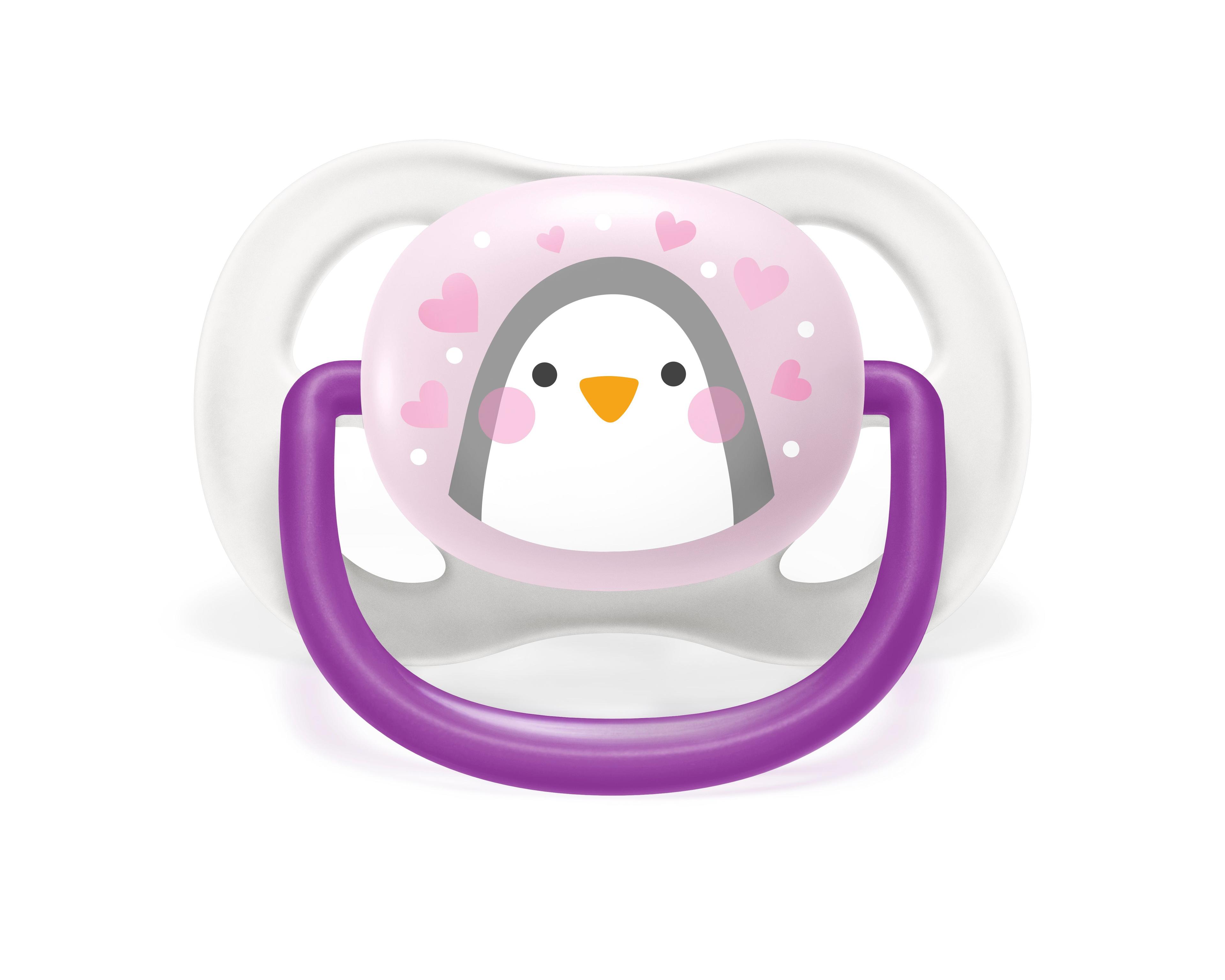 Chupete Avent Ultra Air Collection Pingüino 0-6m SCF081/01-1