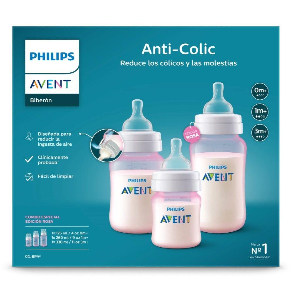 Set Mamaderas Philips Avent SCY119/19 Triple Pack Rosa-3