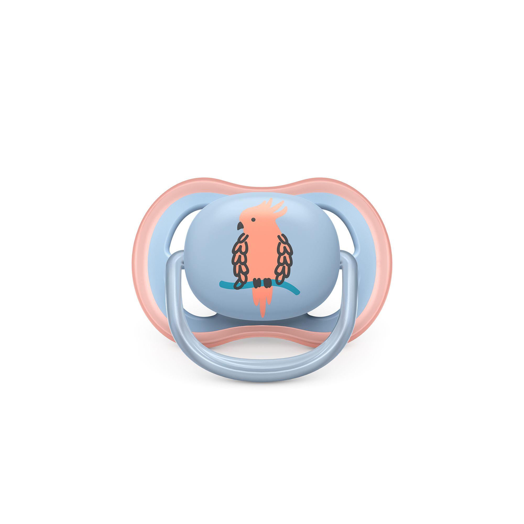 Chupete Avent Ultra Air 0-6m Piña/Loro x2 SCF085/12 Philips-2