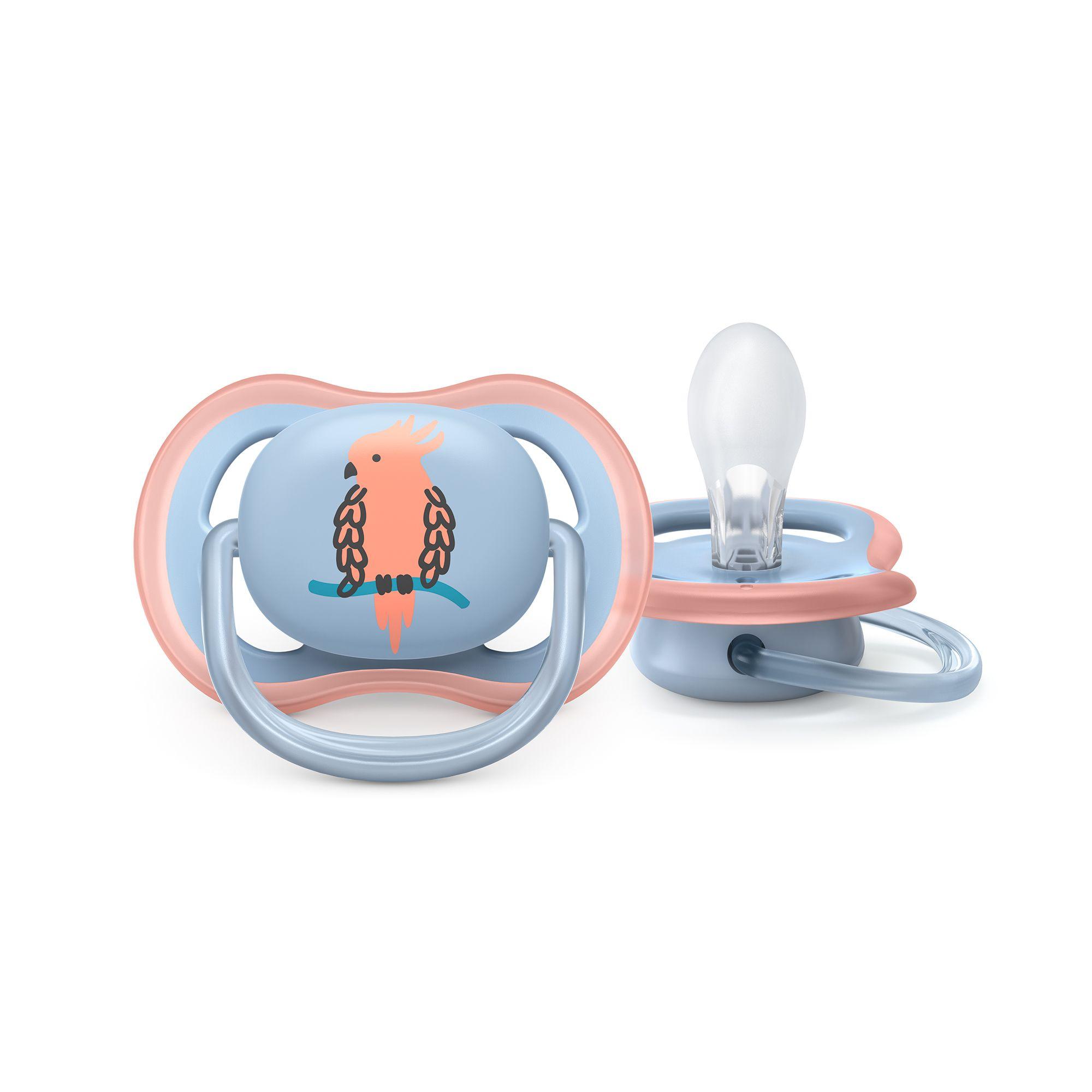 Chupete Avent Ultra Air 0-6m Piña/Loro x2 SCF085/12 Philips-3