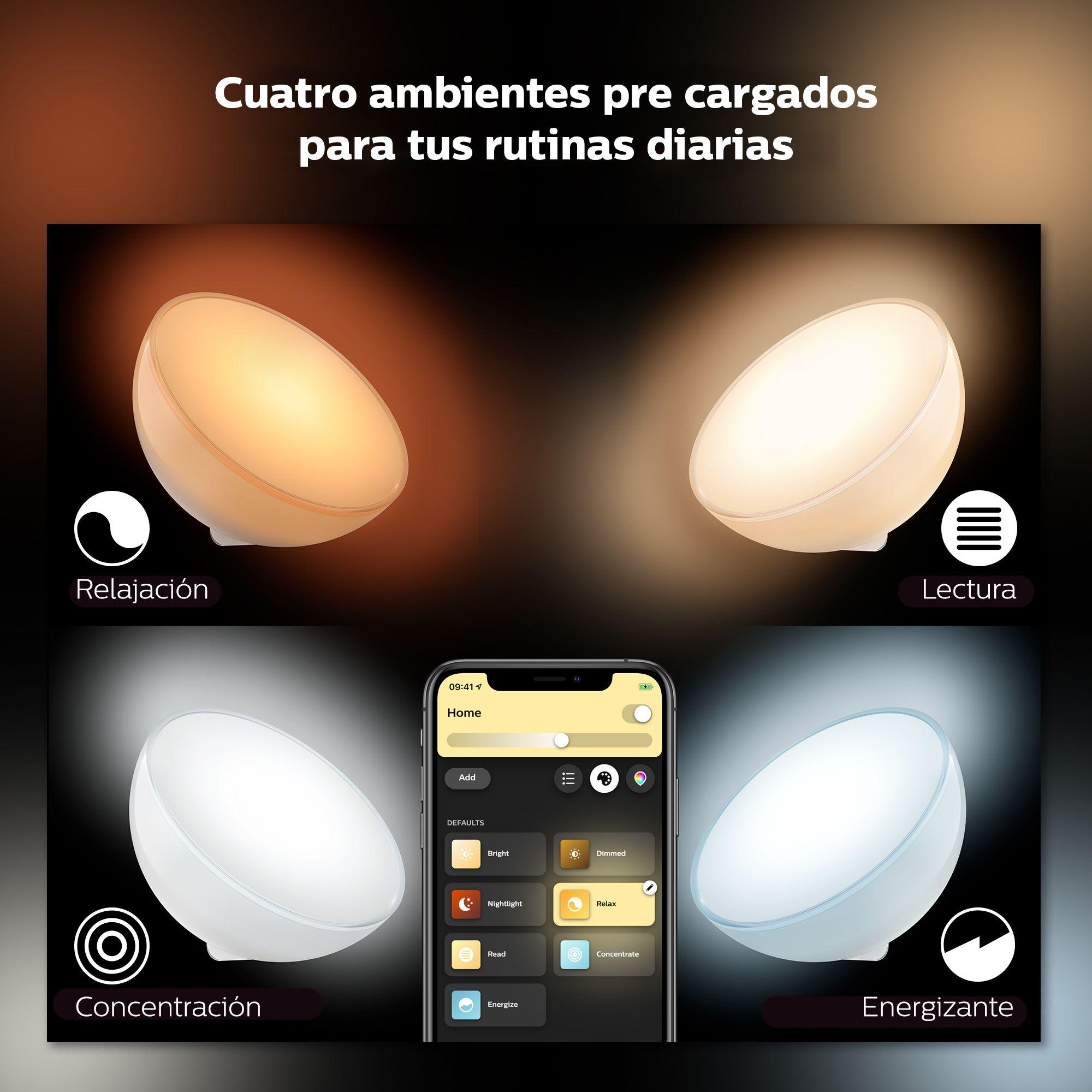 Philips Hue Go Lampara Portatil White And Color-5