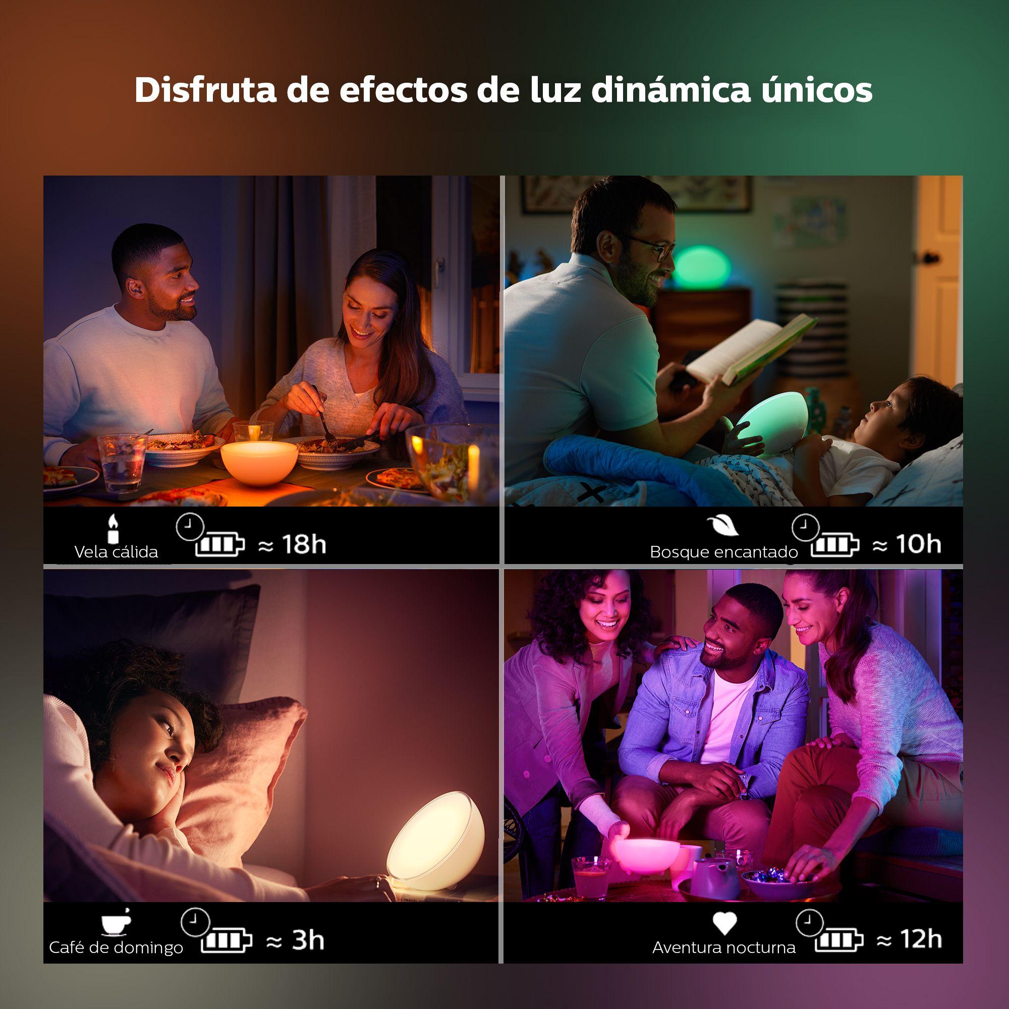 Lámpara Portátil Philips Hue Go Blanco Color Led Blanco Rgb-8