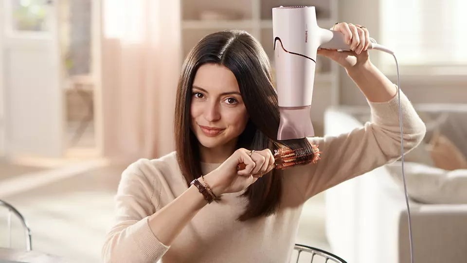 Secador De Pelo Philips ThermoShield BHD530/00 Rosa 2300W-5