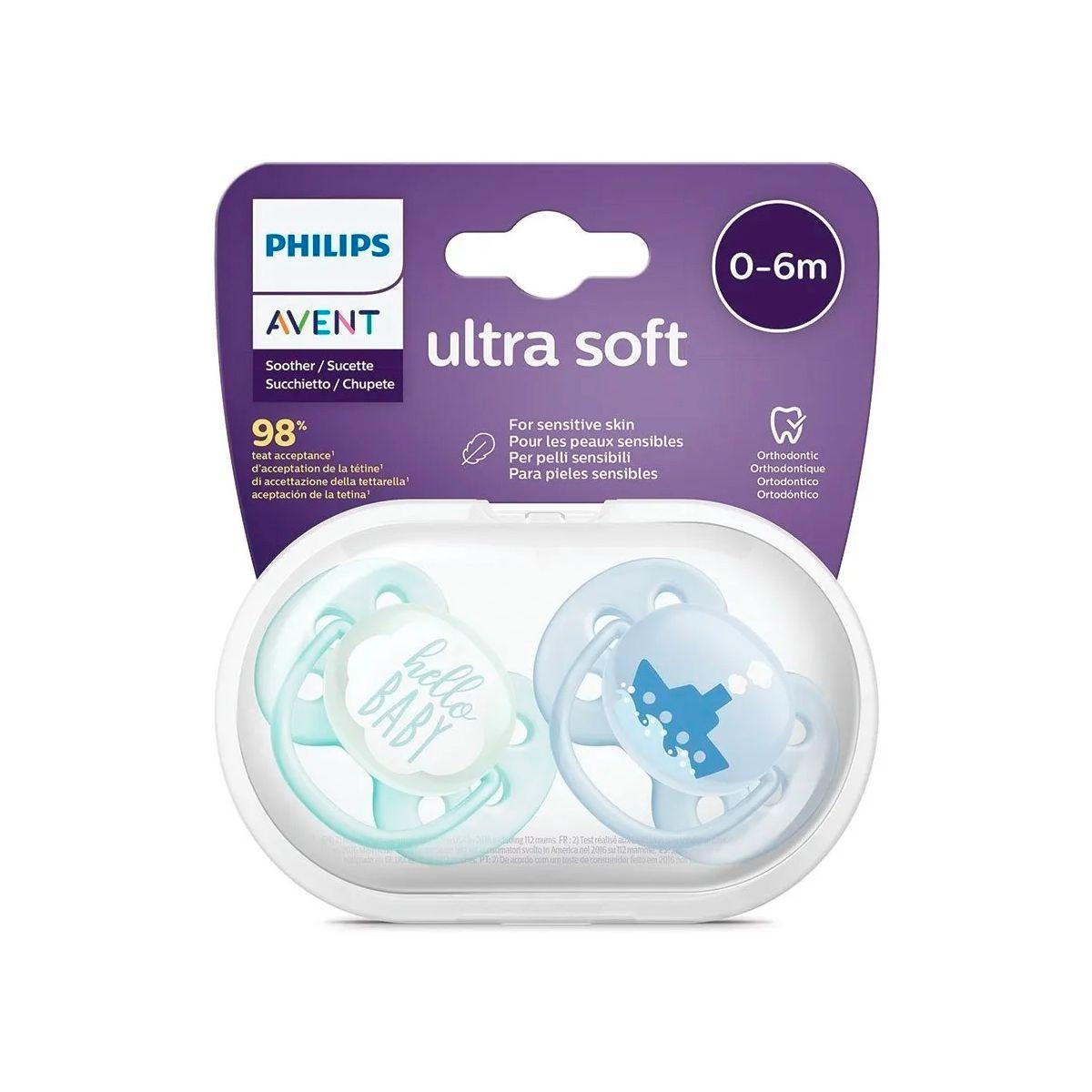 Chupete Ultra Soft Philips Avent Scf222/01 0-6m-1