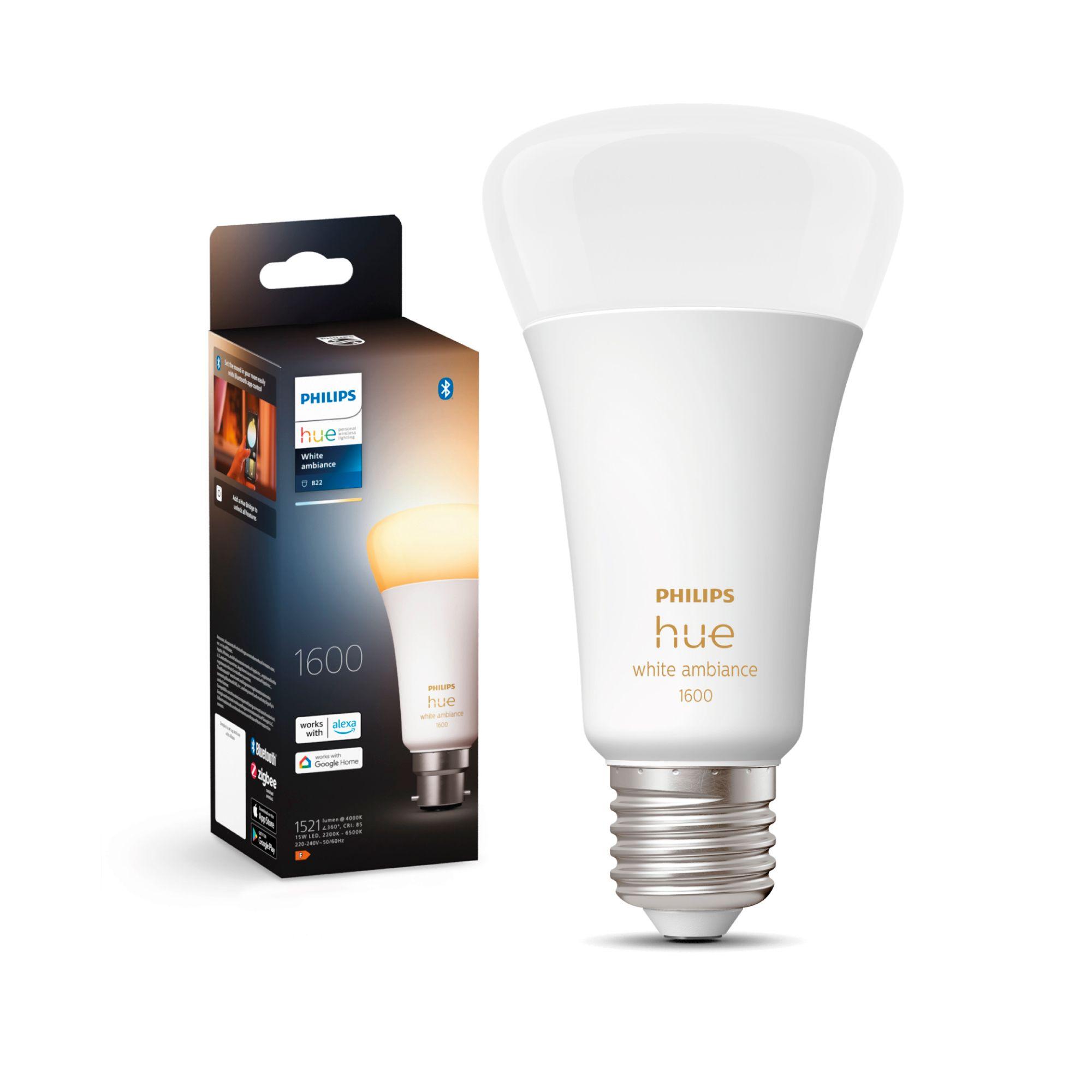 Ampolleta Philips Hue E27 Inteligente Bluetooth Wh Ambience-4