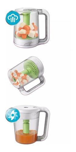 Vaporera Licuadora Comida Para Bebés Avent Scf870/20 Vapor-2