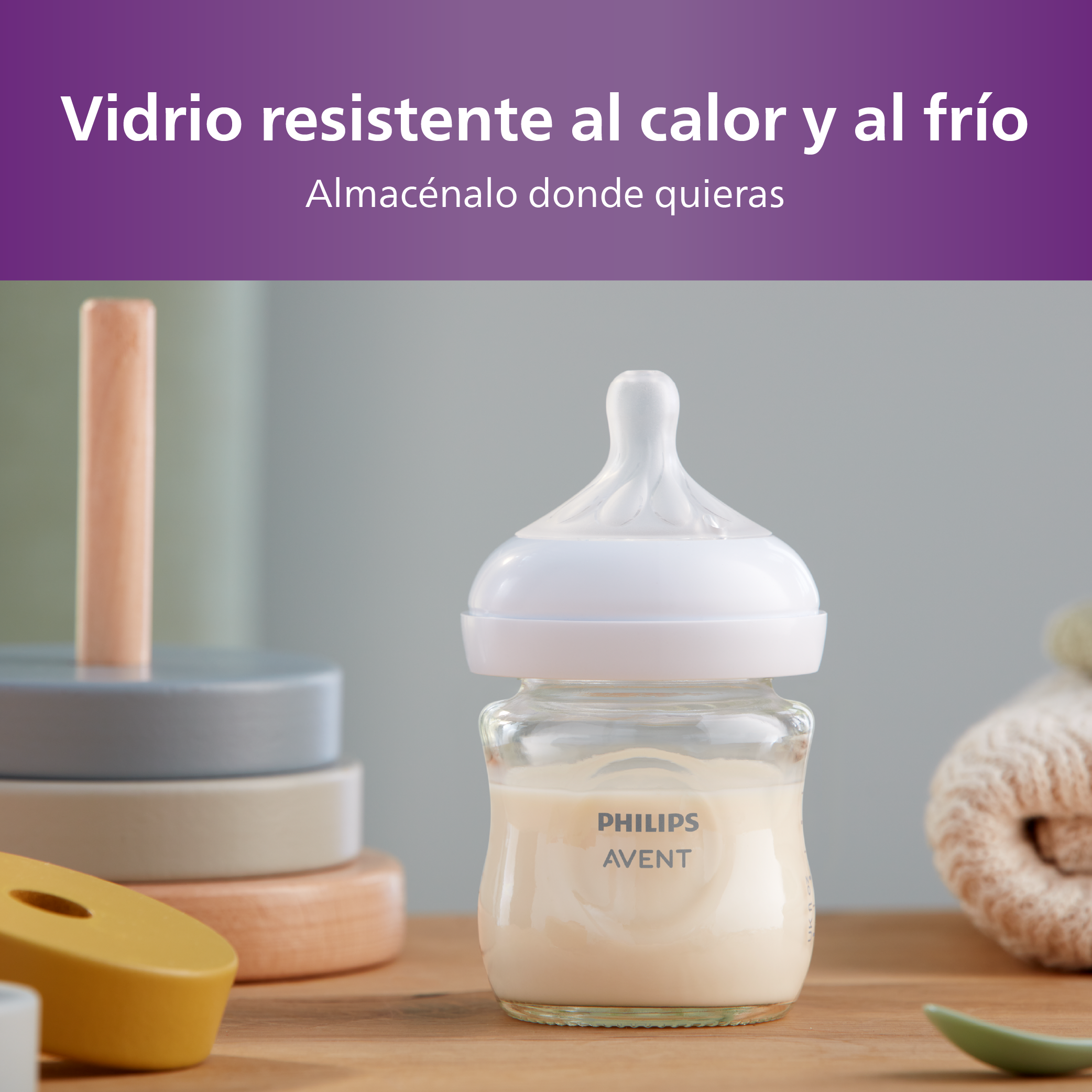 Mamadera de cristal Natural Response Philips Avent SCY930/01-3