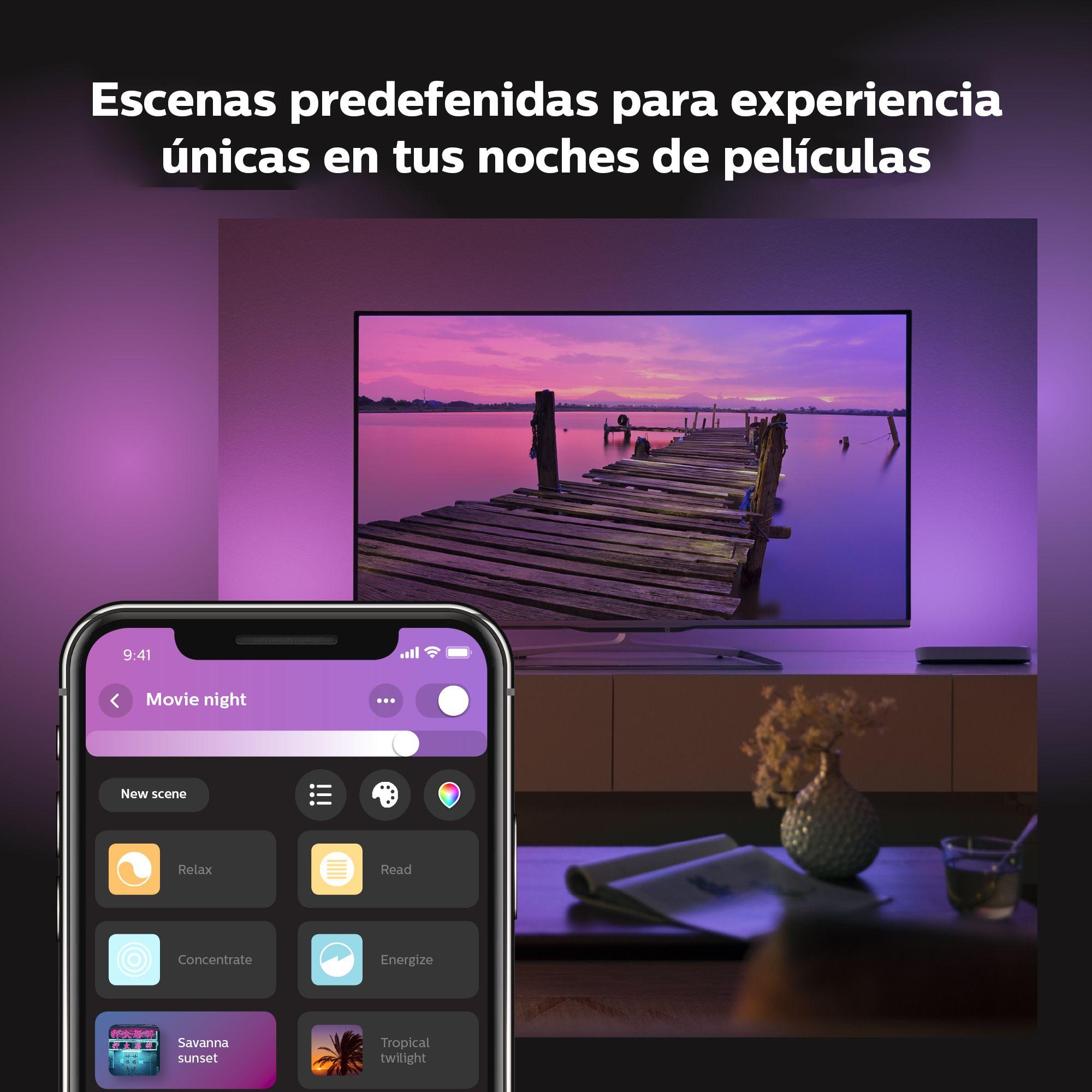 Kit Base Philips Hue Play 2 Barras + Fuente De Alimentacion-6
