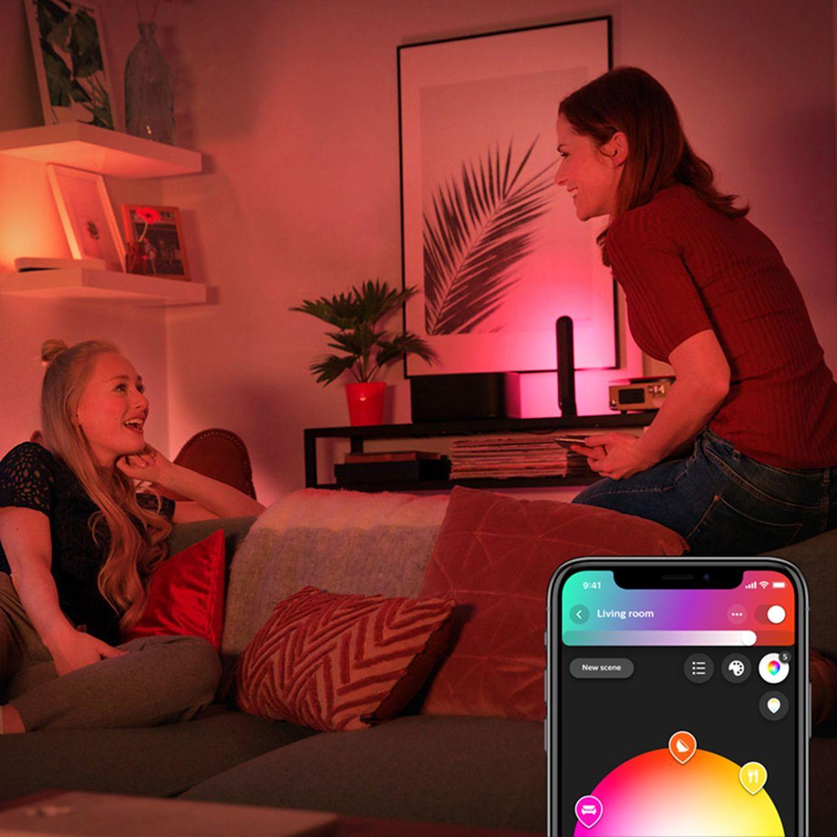 Kit Base Philips Hue Play 2 Barras + Fuente De Alimentacion-8