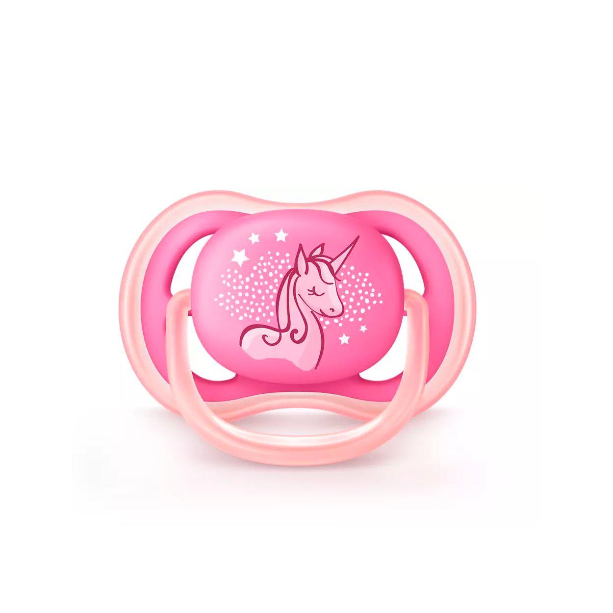 Chupete Ultra Air 6-18m Niño/Niña deco, x2 Avent SCF344/23-1