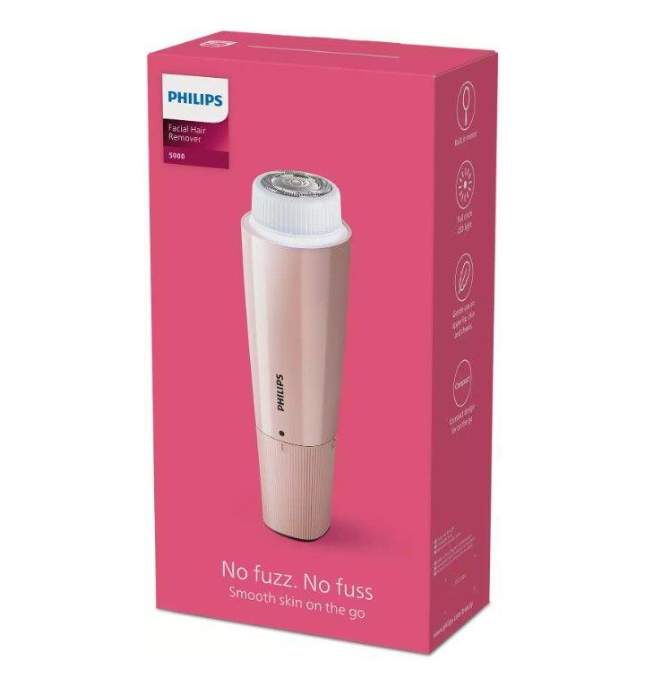 Depiladora Facial Philips Serie 5000 BRR454/00 Rosa-1