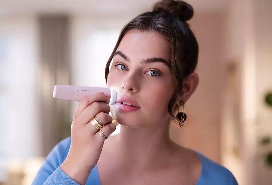 Depiladora Facial Philips Serie 5000 BRR454/00 Rosa-4