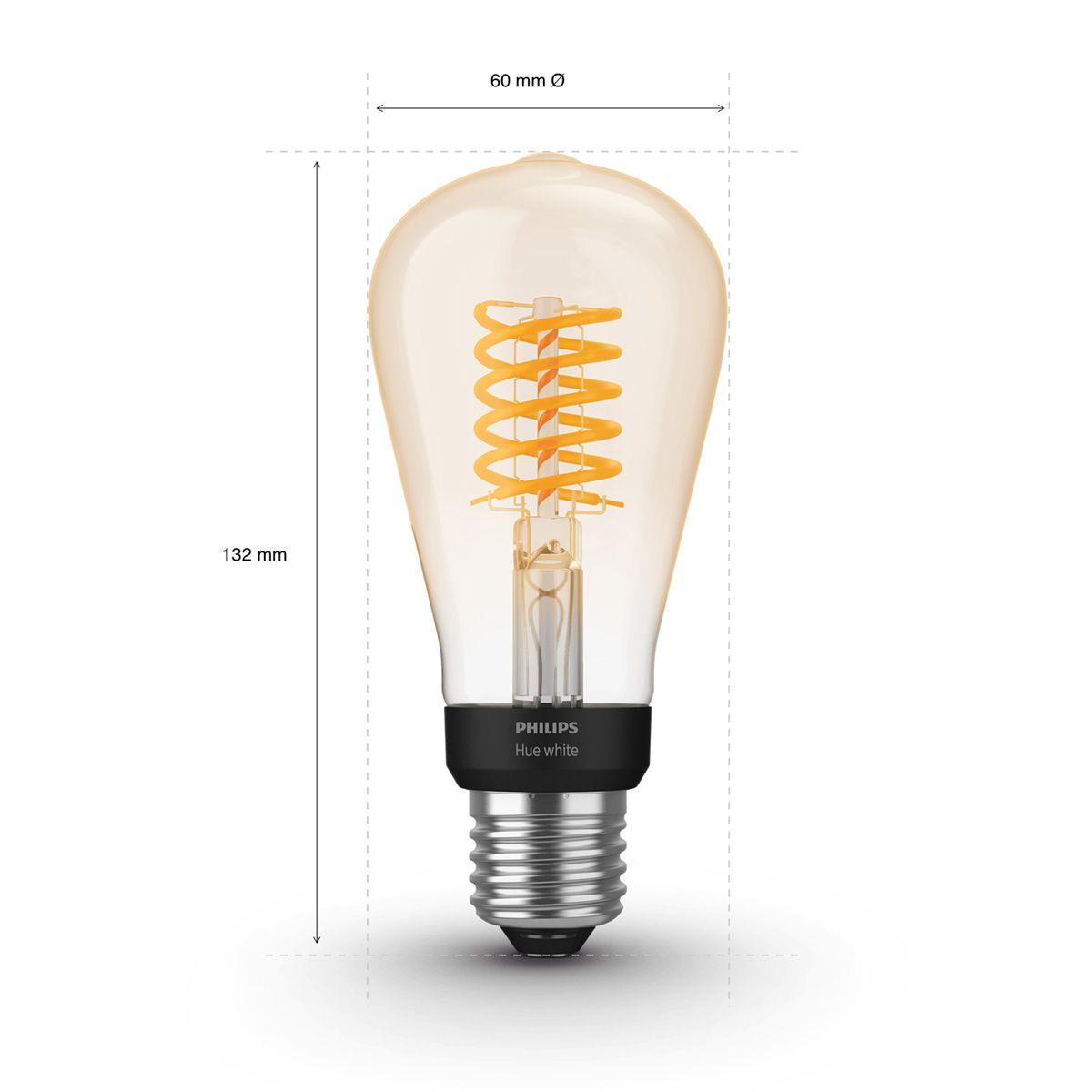 Ampolleta Philips Hue Filamento Edison E27 Led Bluetooth-3