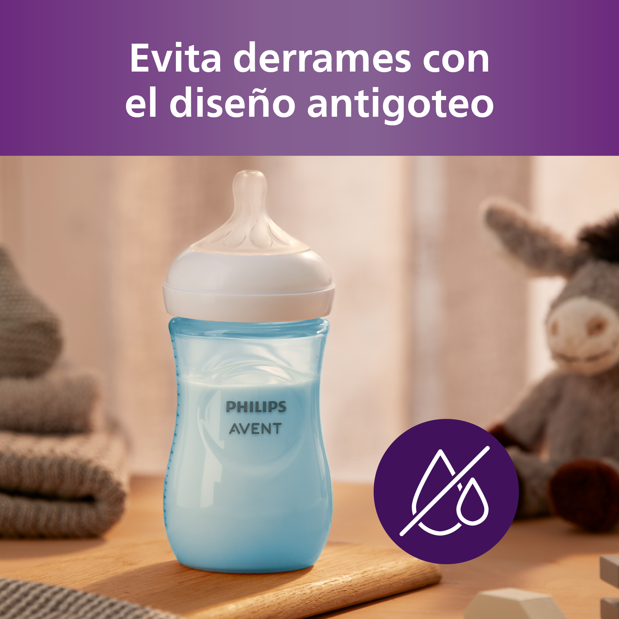 Mamadera Natural Response Philips Avent SCY903/21 1m+ 260ml-5