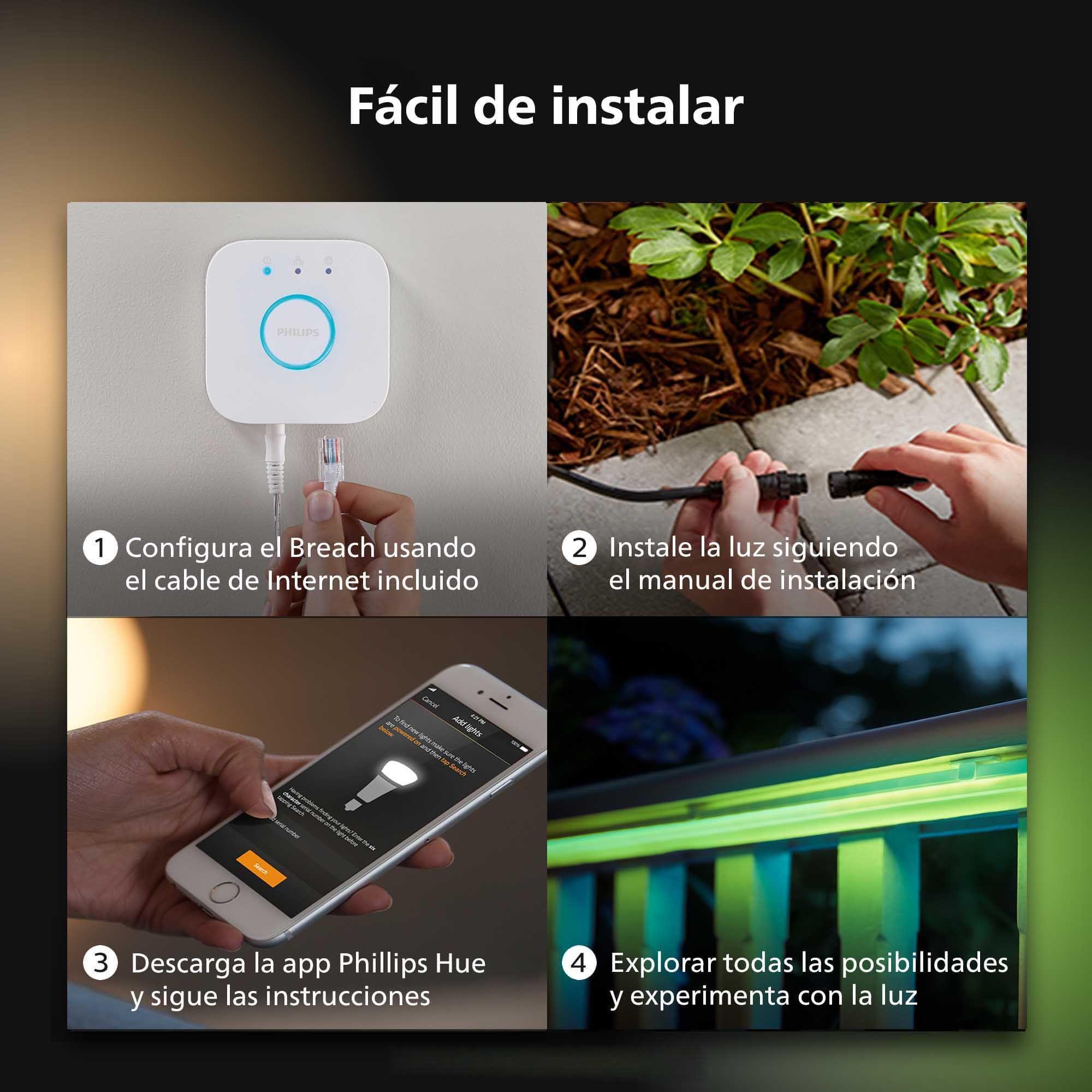 Tira Led Para Exteriores Philips Hue 5 Metros Rgb Color-9