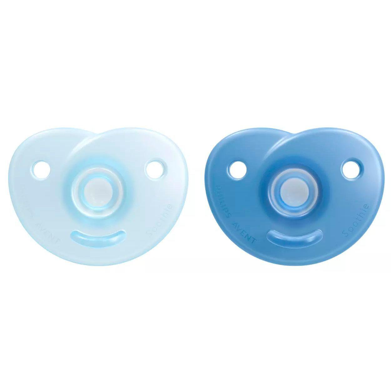 Chupete Soothie 0-3m, x 2, Azul y Azul claro Avent SCF099/21-2