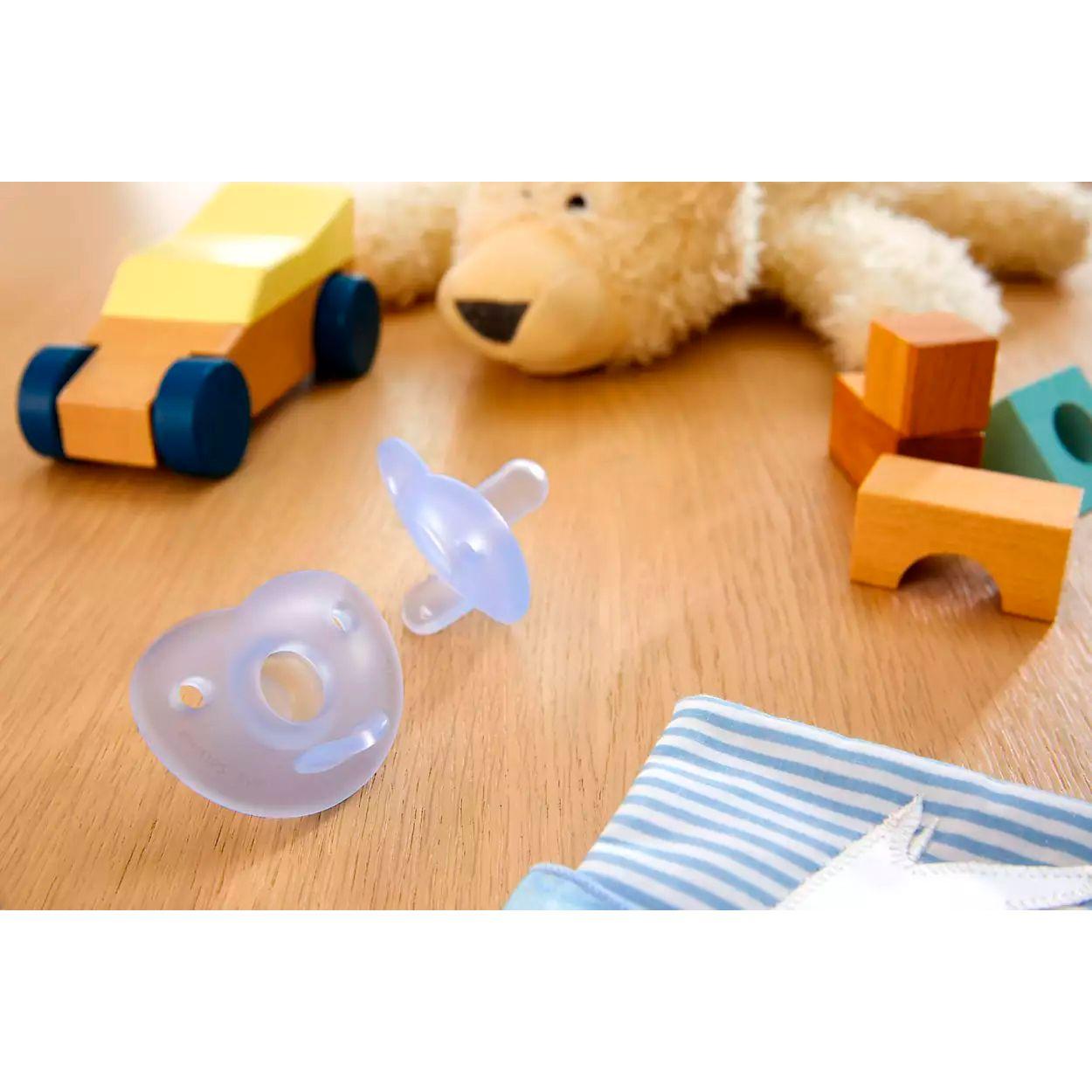 Chupete Soothie 0-3m, x 2, Azul y Azul claro Avent SCF099/21-9