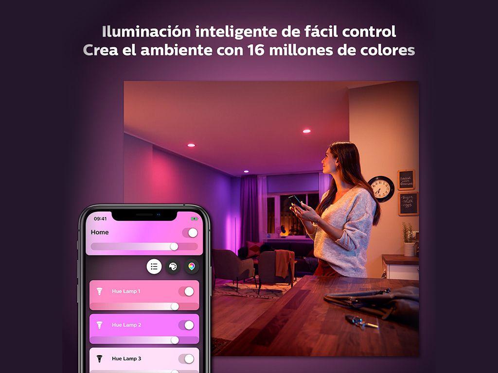 Kit Philips Hue De Inicio Ampolletas E27 X3 Unid Color Rgb-4