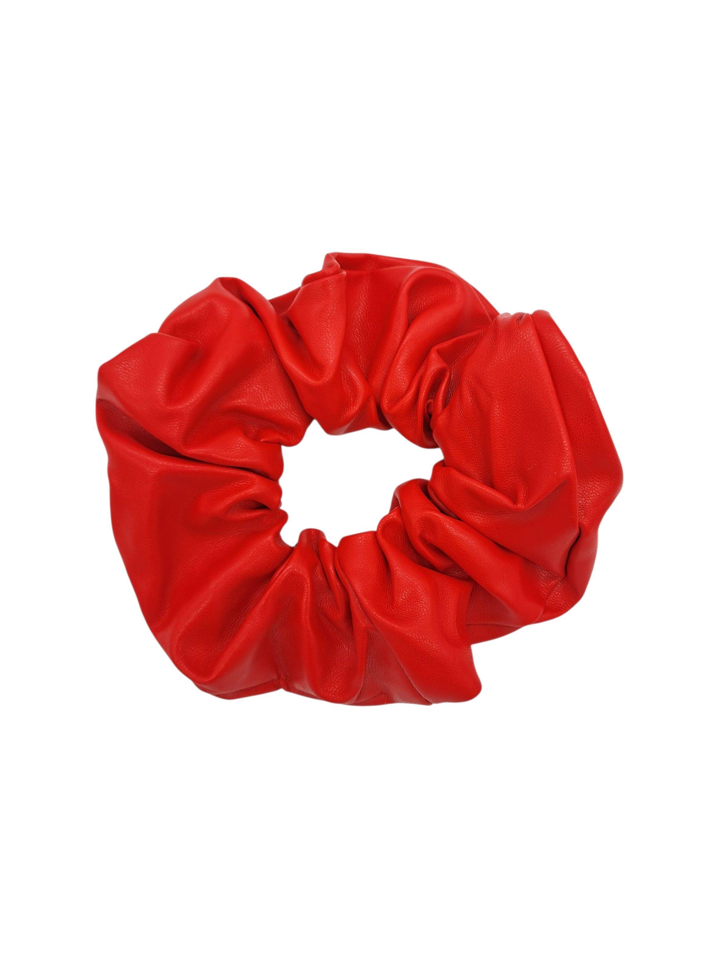 SCRUNCHIE XL COLET ECOCUERO COLOR ROJO-0