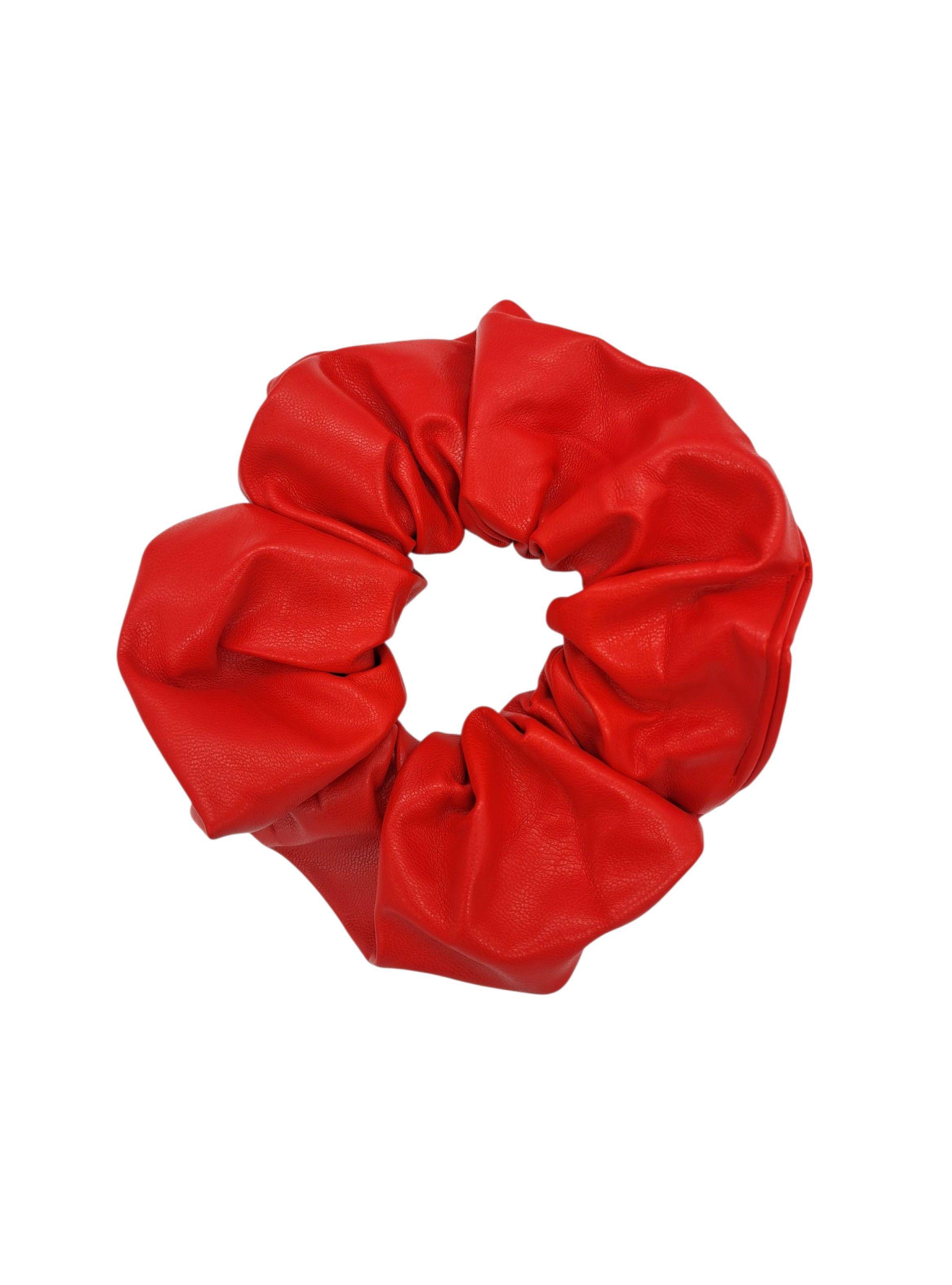 SCRUNCHIE XL COLET ECOCUERO COLOR ROJO-2