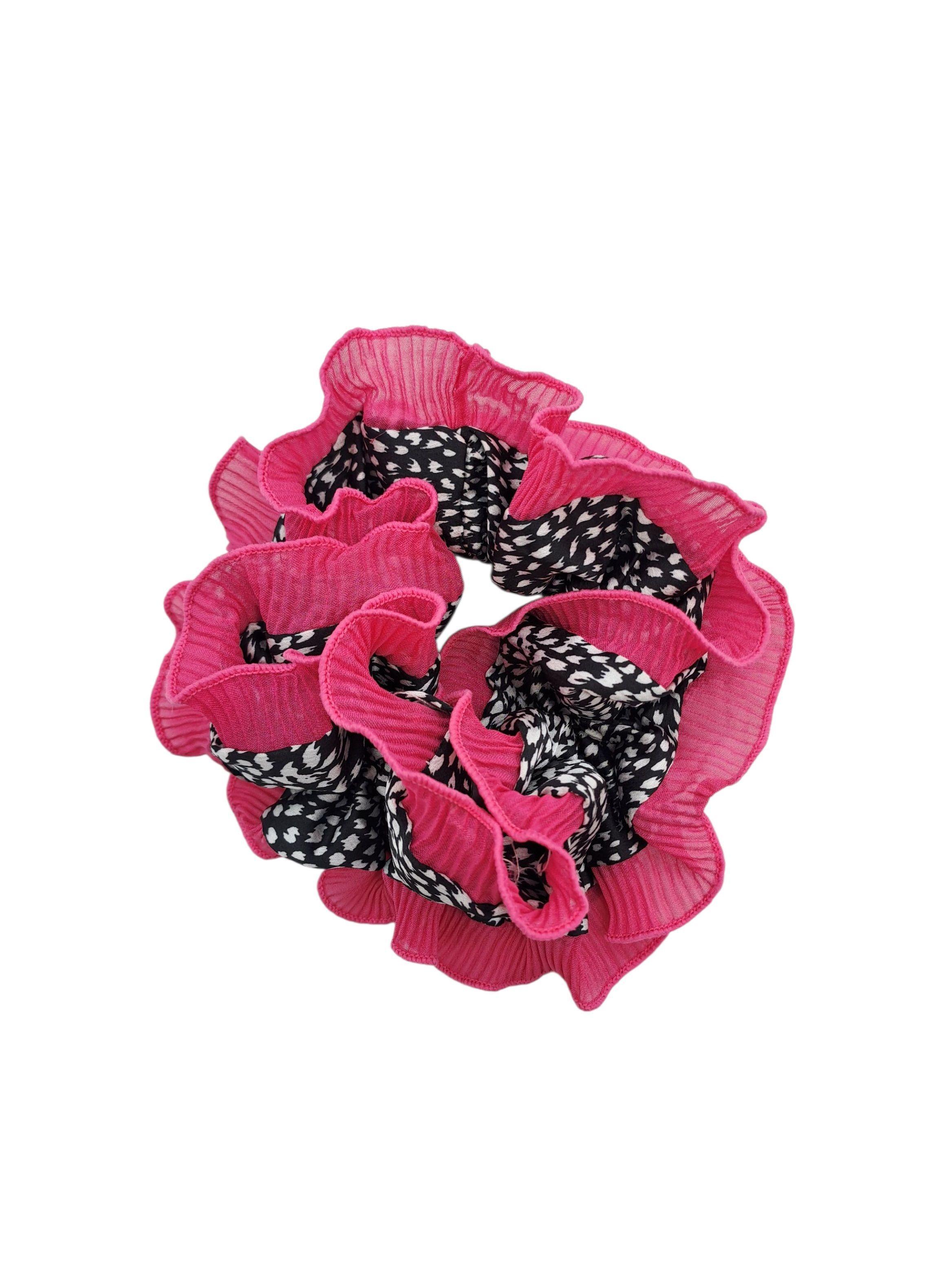 SCRUNCHIE XL RUMBA DOBLE COLET COLOR FUCSIA TENDENCIA-2