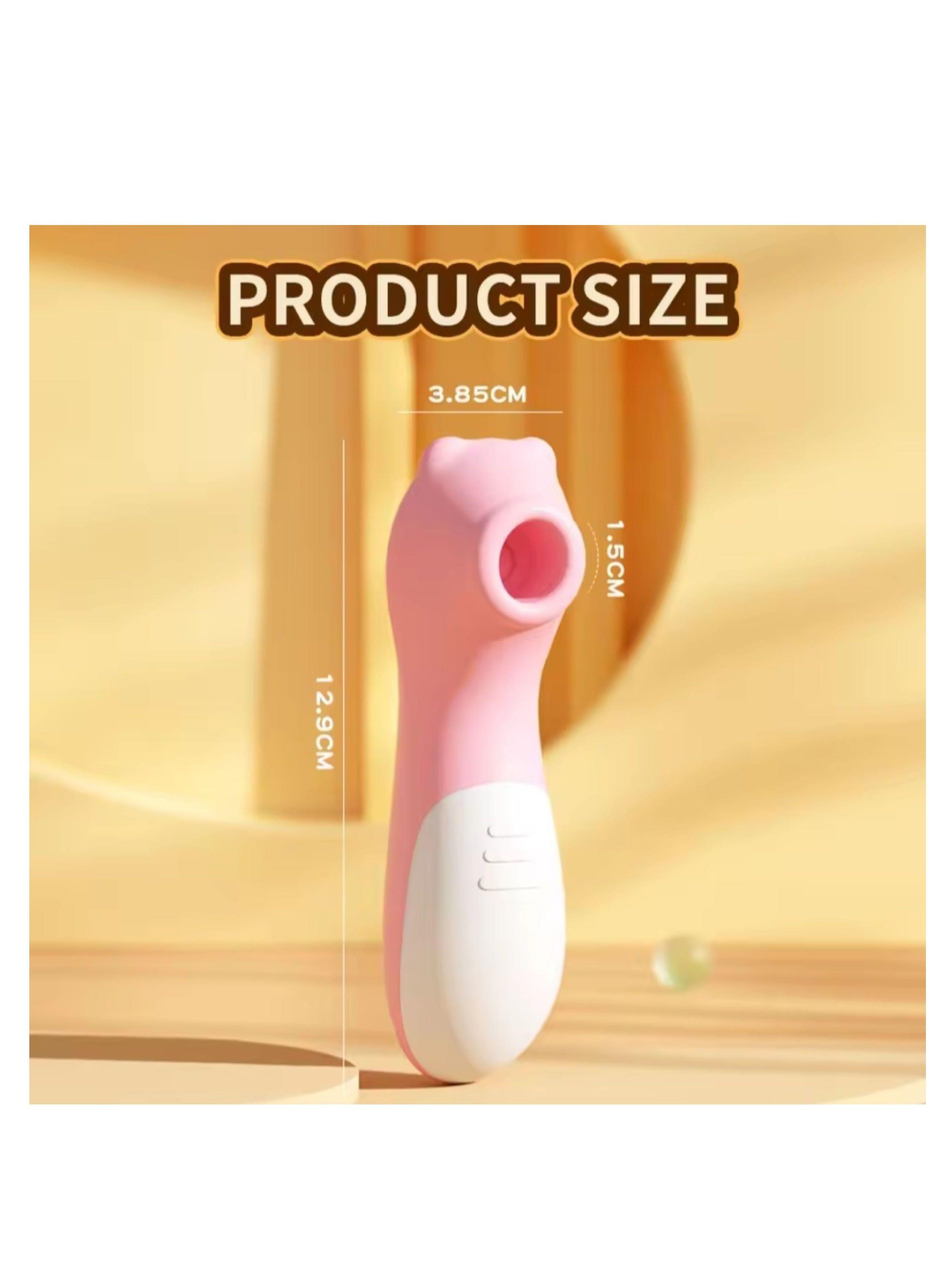 Vibrador Succionador De Clítoris Osito10 Frecuencias Recargable-3
