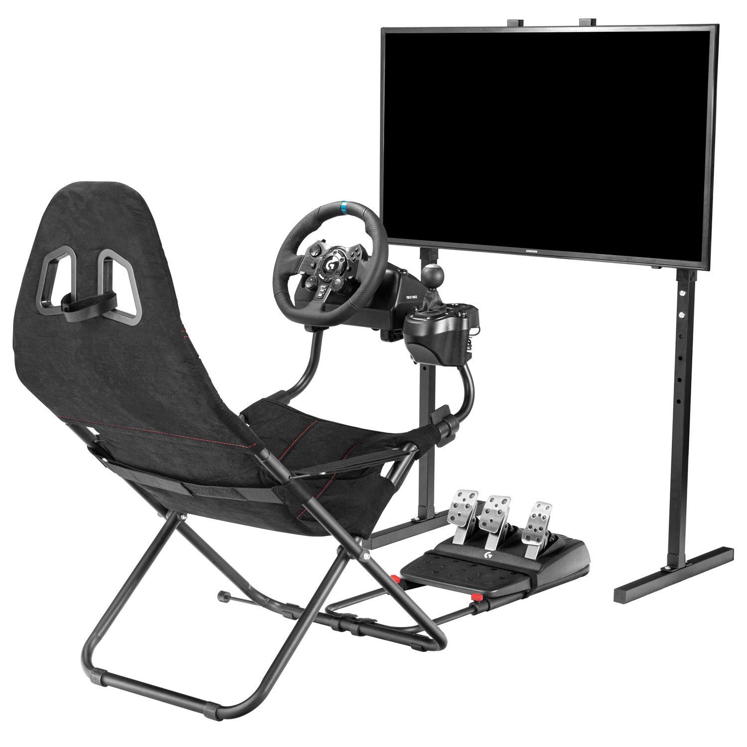 Soporte TV Simulador Cockpit Logitech Thrustmaster Moza PXN-9