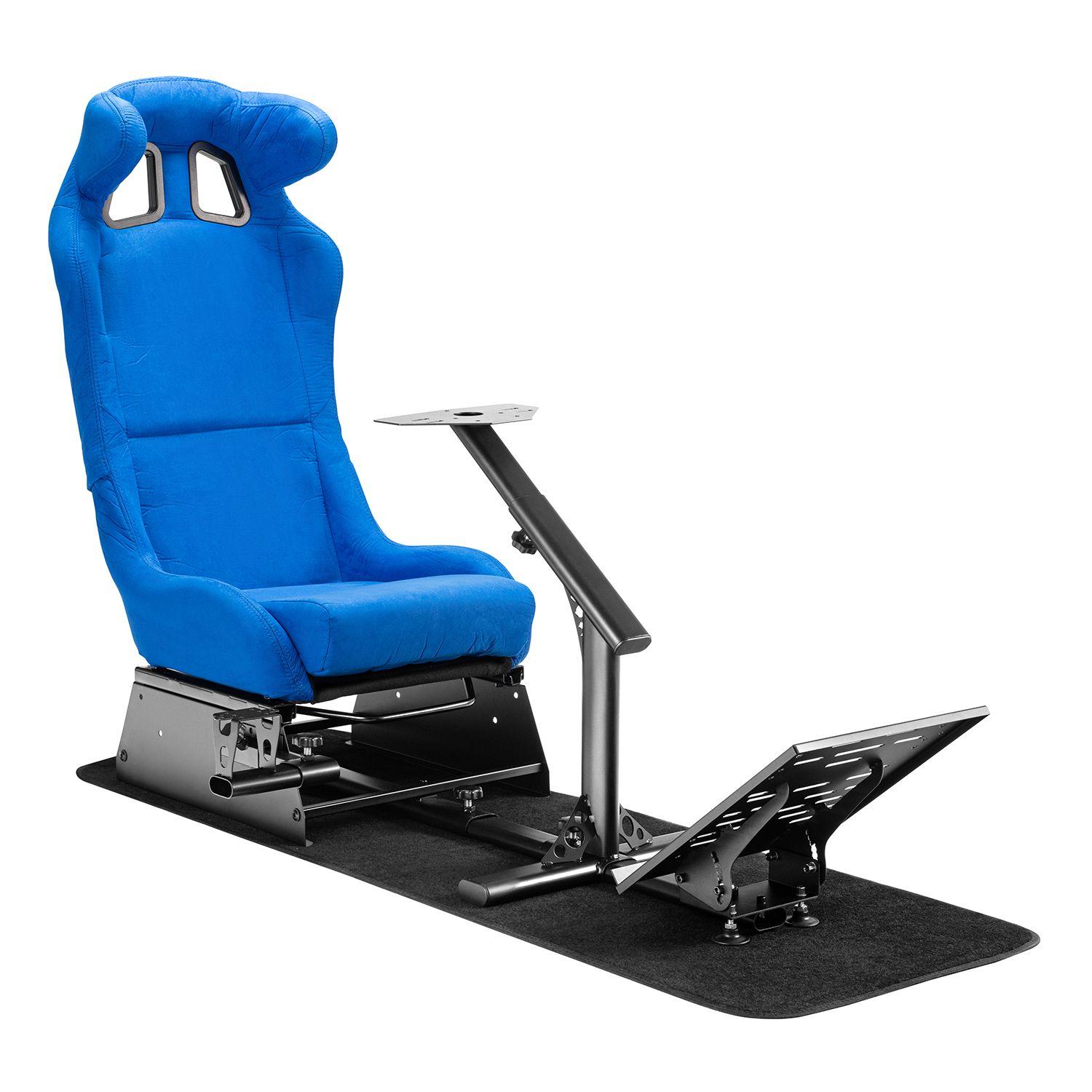 Simulador Gamer Azul Volante Thrustmaster Fanatec Logitech-2
