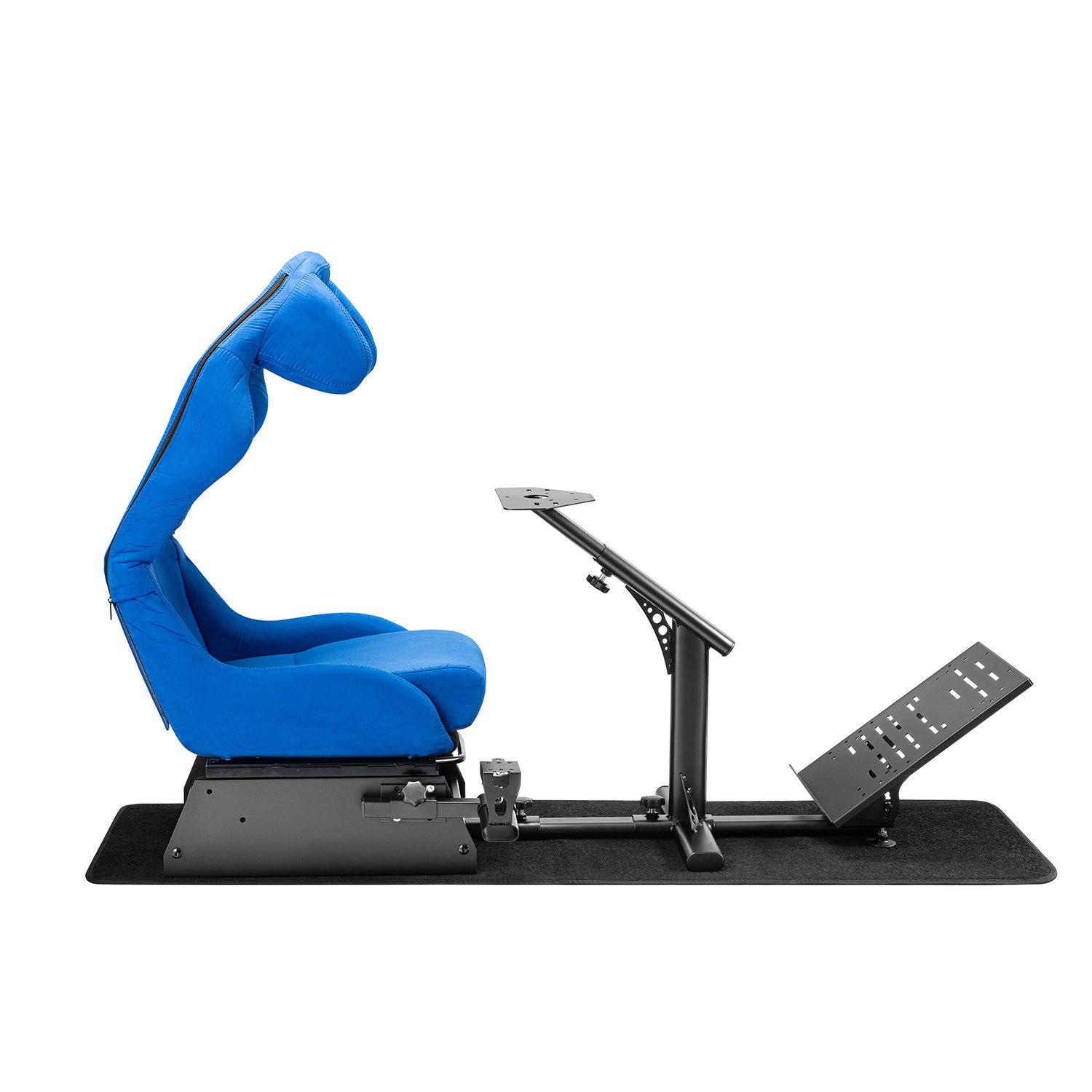 Simulador Gamer Azul Volante Thrustmaster Fanatec Logitech-4
