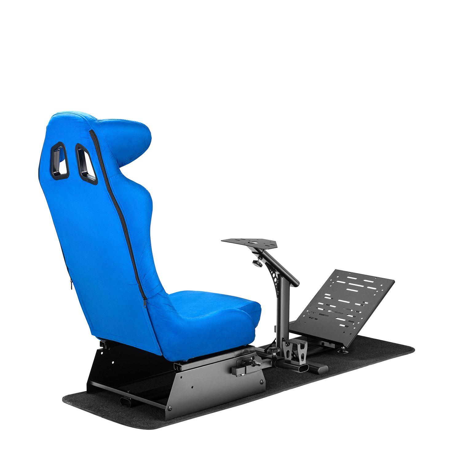 Simulador Gamer Azul Volante Thrustmaster Fanatec Logitech-7