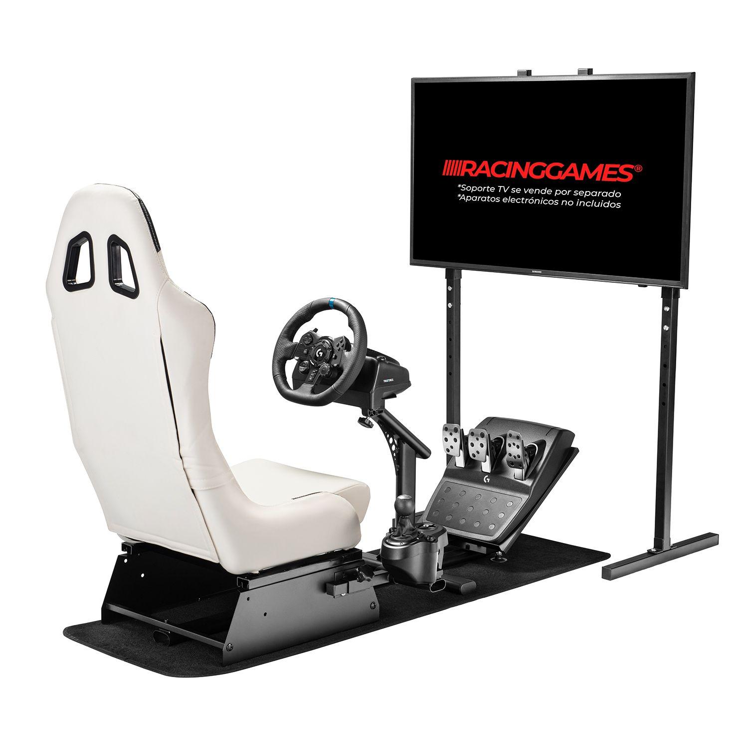 Simulador Gamer Blanco Volante Thrustmaster Fanatec Logitech-9