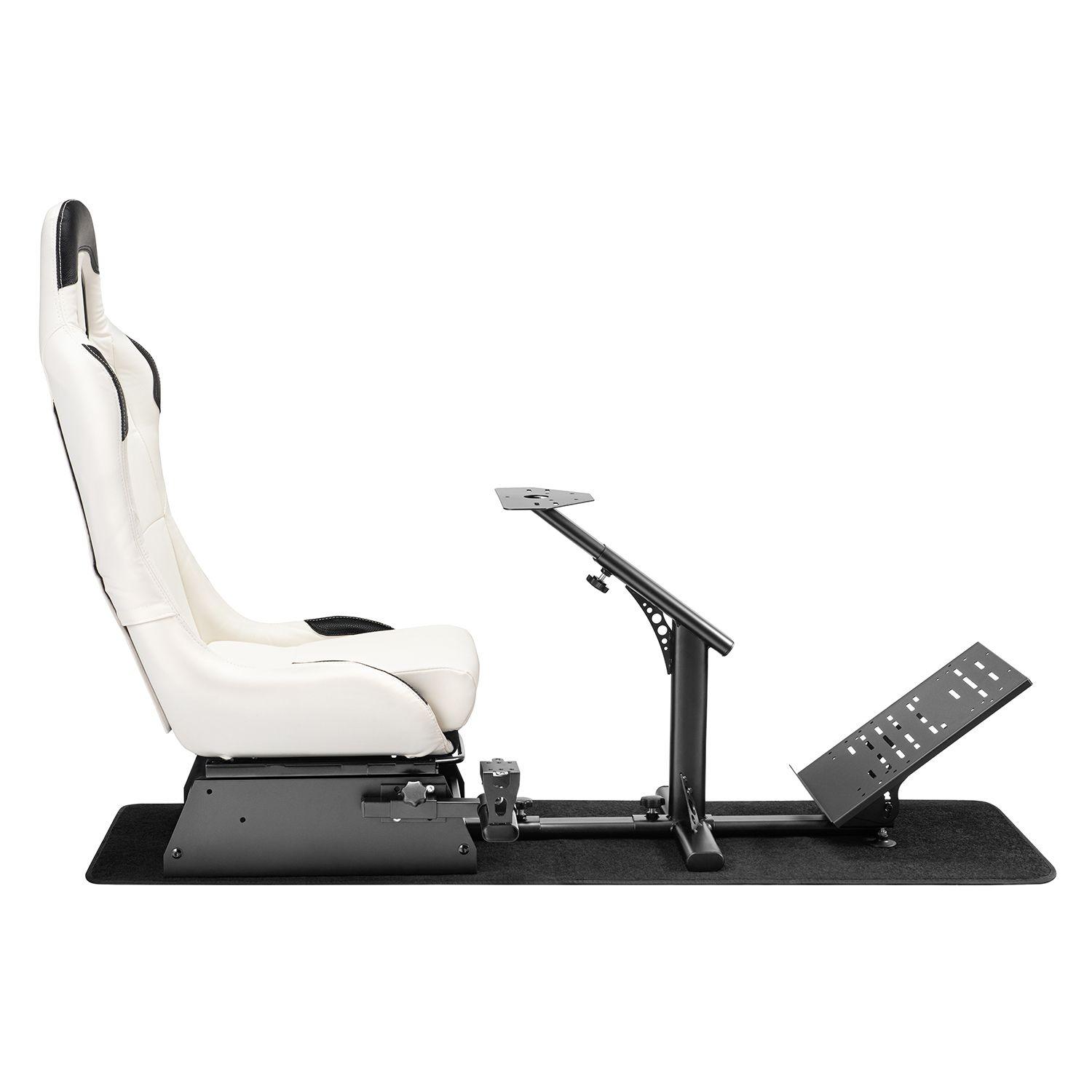 Simulador Gamer Blanco Volante Thrustmaster Fanatec Logitech-3