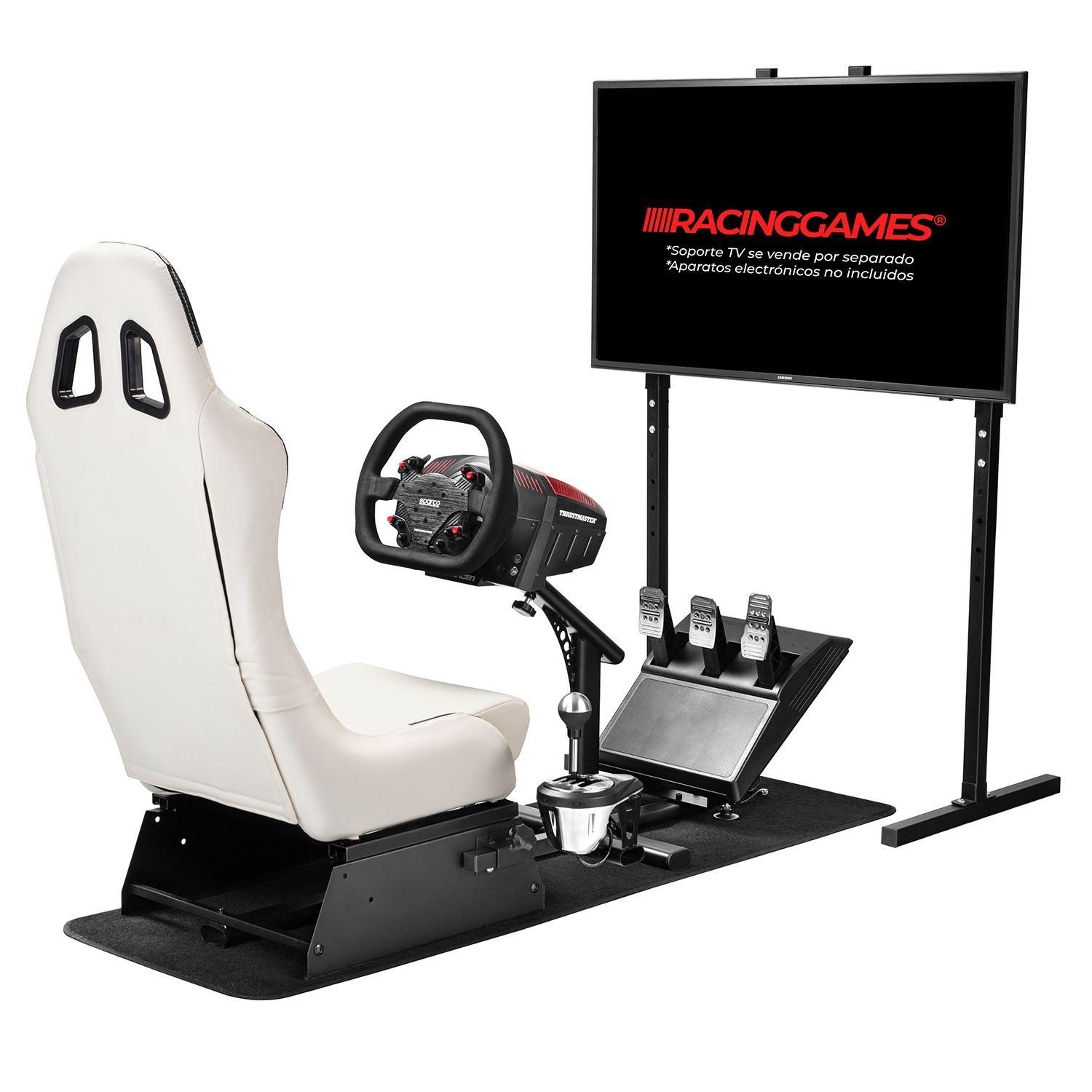 Simulador Gamer Blanco Volante Thrustmaster Fanatec Logitech-8