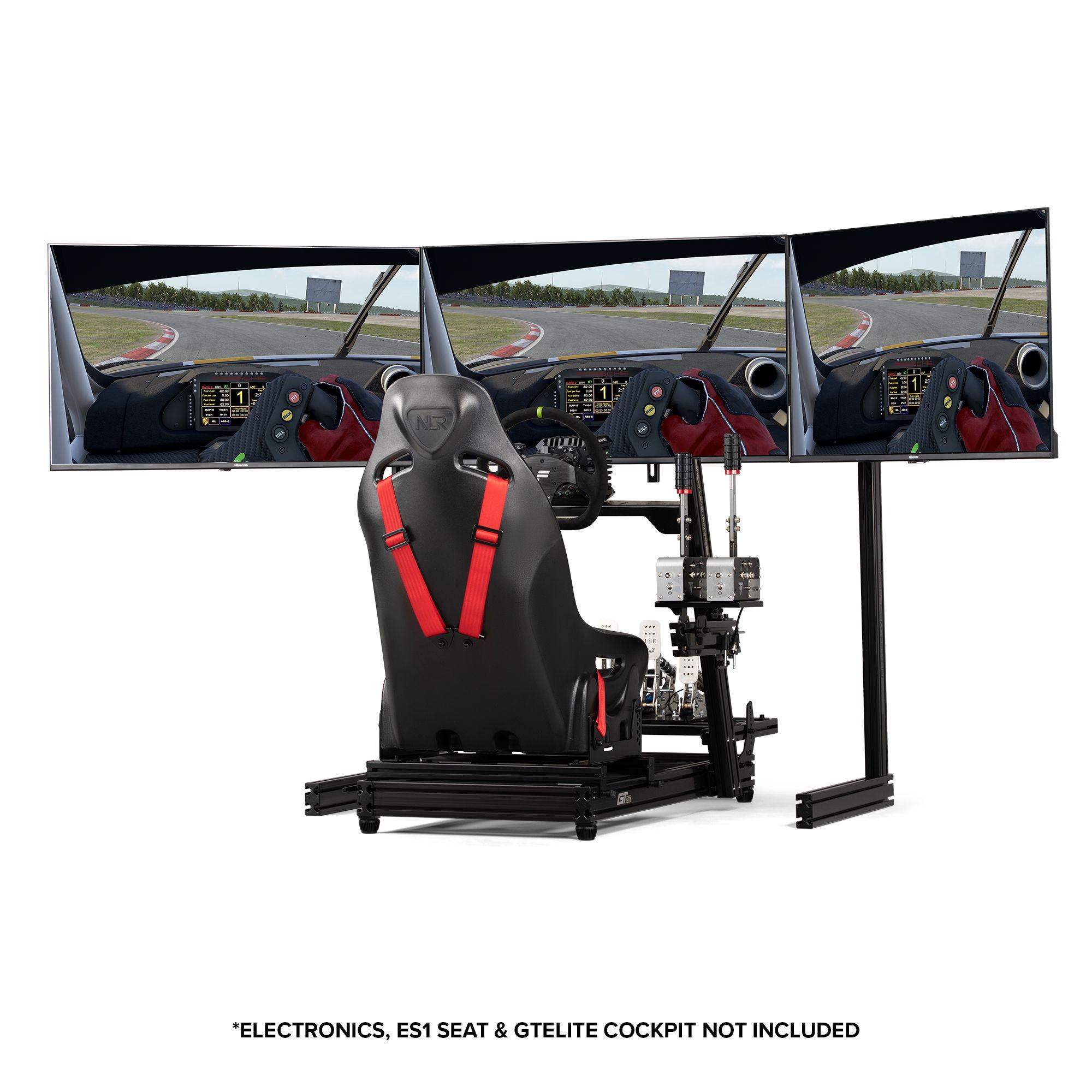 Soporte TV Triple Simulador Cockpit Elite-4