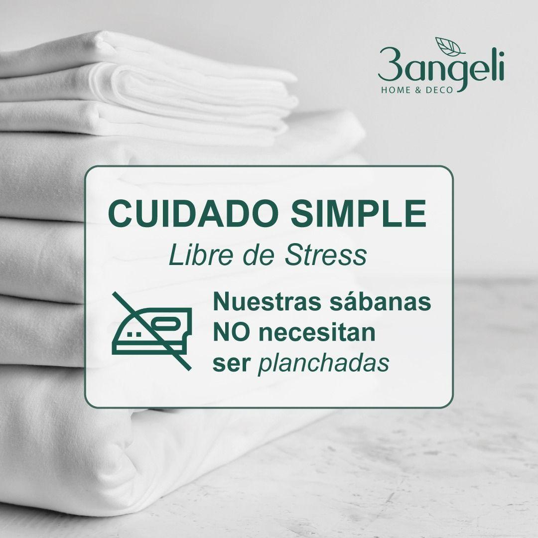 Sábanas Lujo Serie 1800 2 Plazas Marfil 3angeli-4