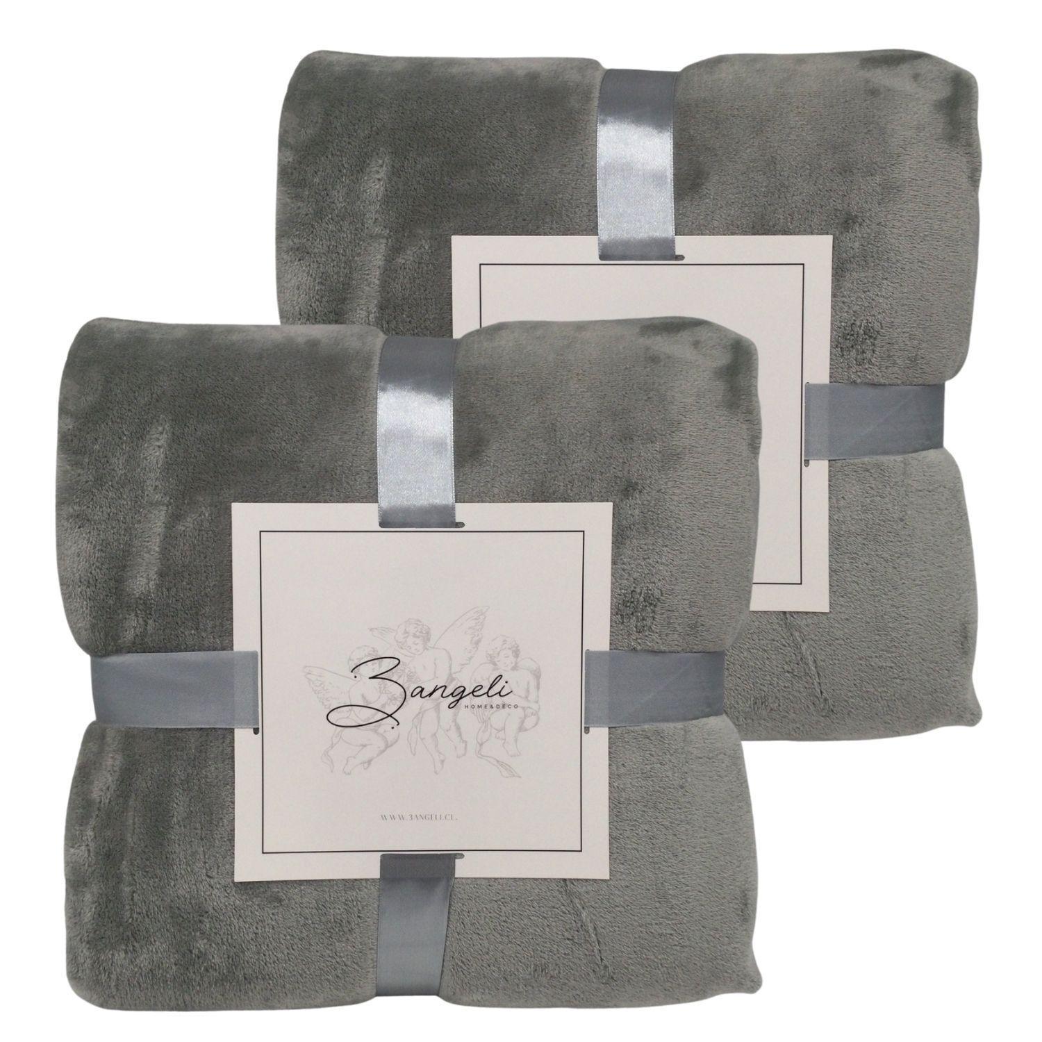 Frazada Polar Térmica King Pack 2 Unidades 3Angeli-0