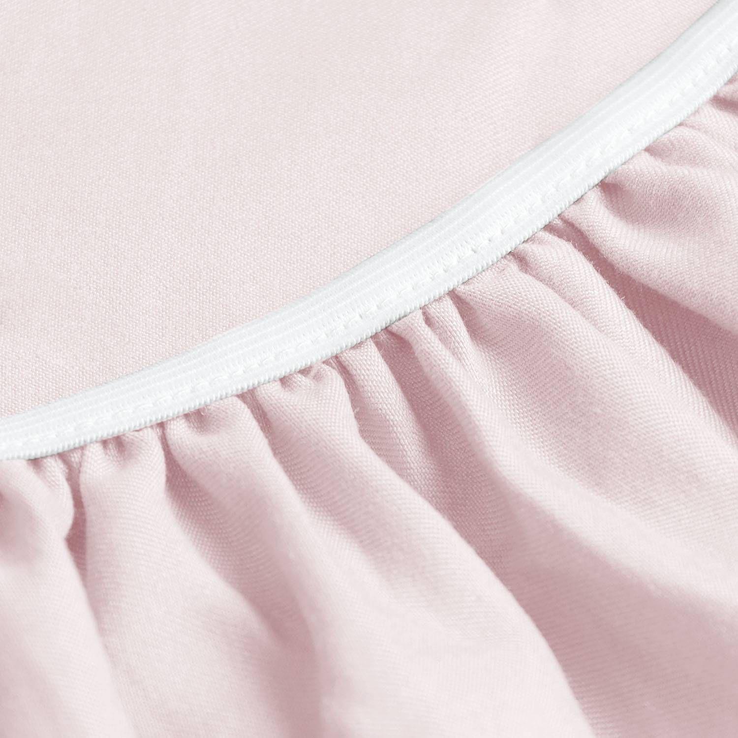 Sabanas Bajera Soft Ajustable 1800 Cama 2 Plazas Rosa-3